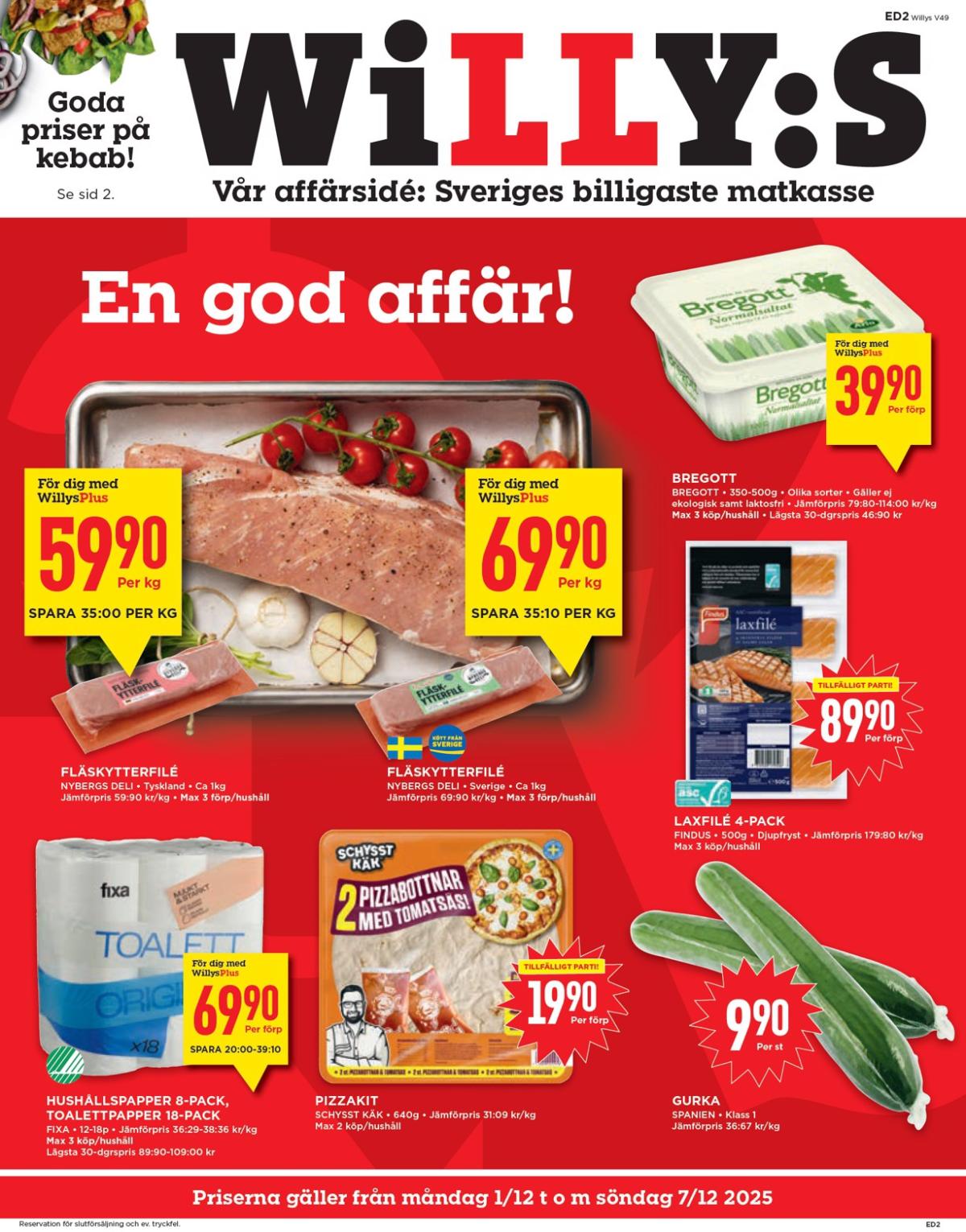 Willy's-reklambladet giltigt från 01/12 - 07/12