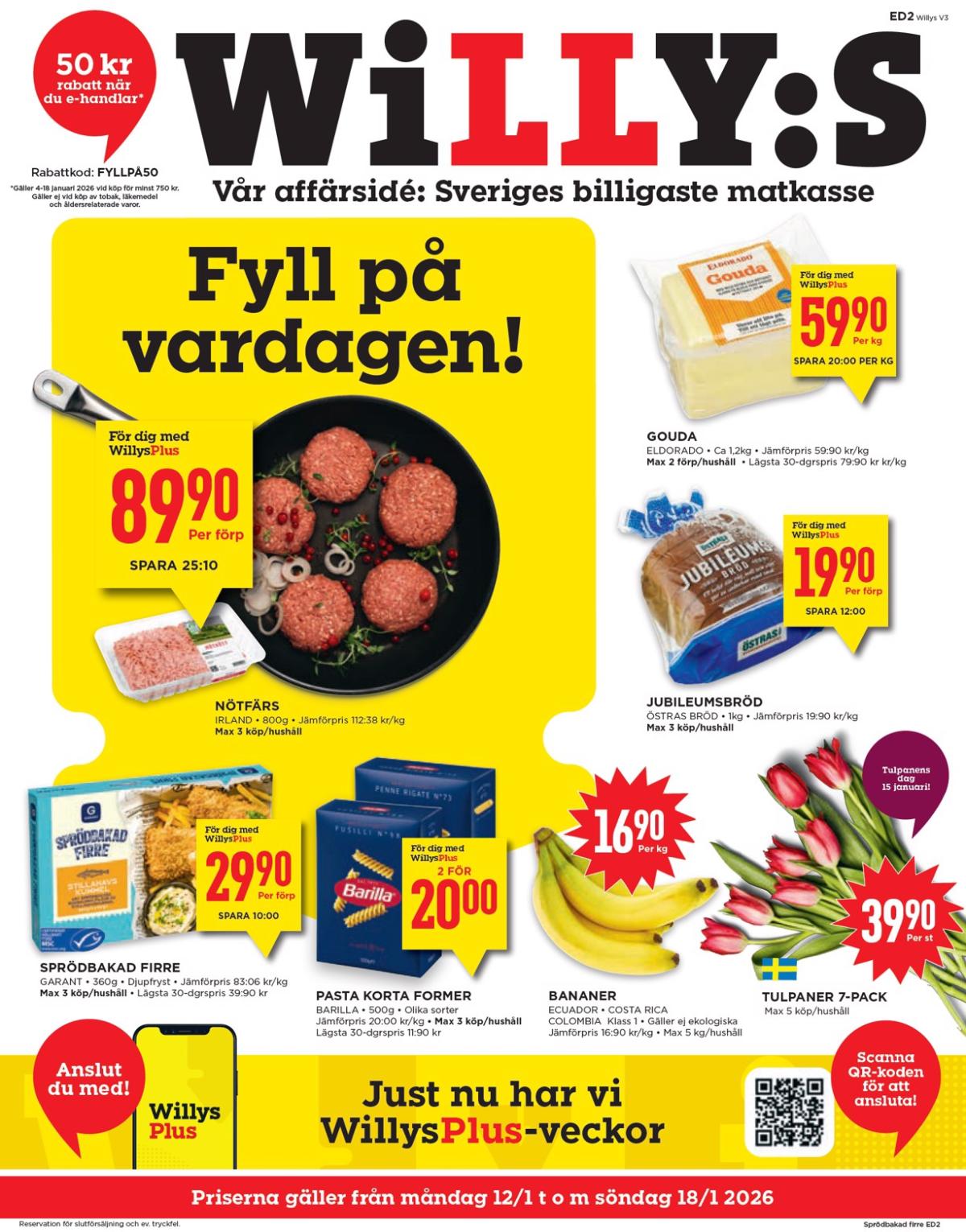 Willy's-reklambladet giltigt från 12/01 - 18/01