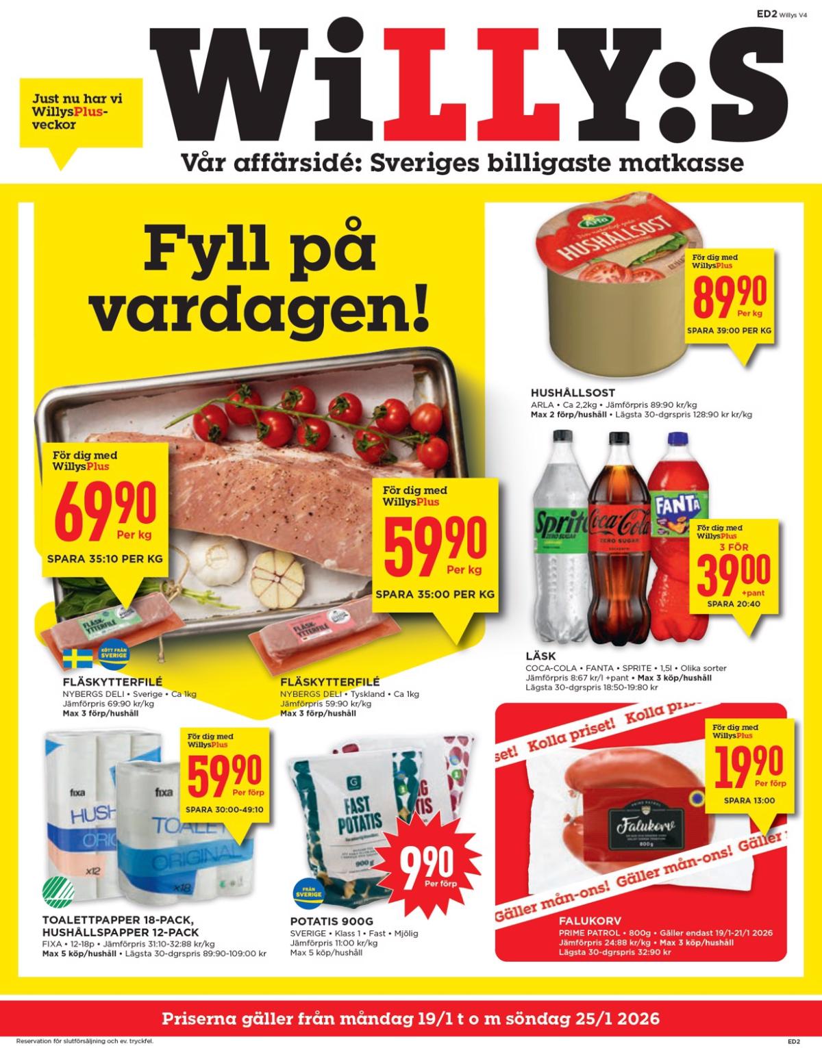 Willy's-reklambladet giltigt från 19/01 - 25/01
