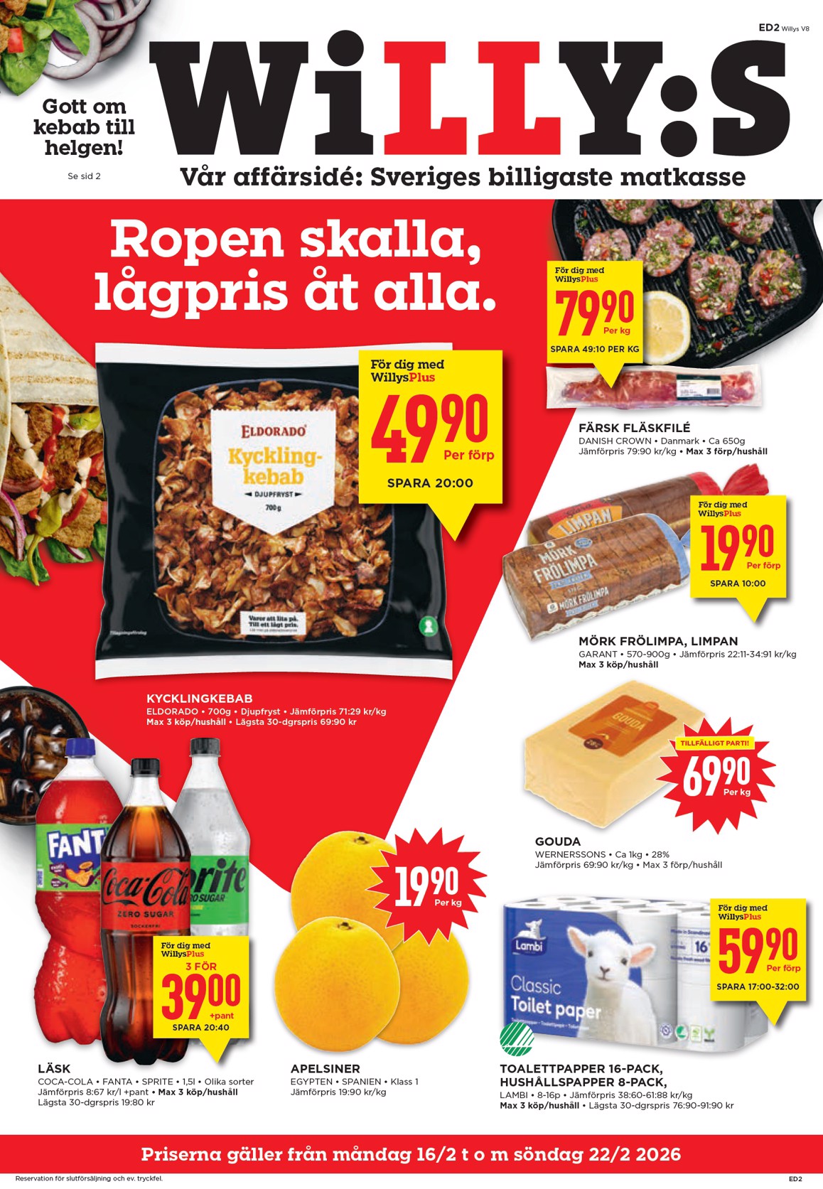 Willy's-reklambladet giltigt från 16/02/2026 - 22/02/2026