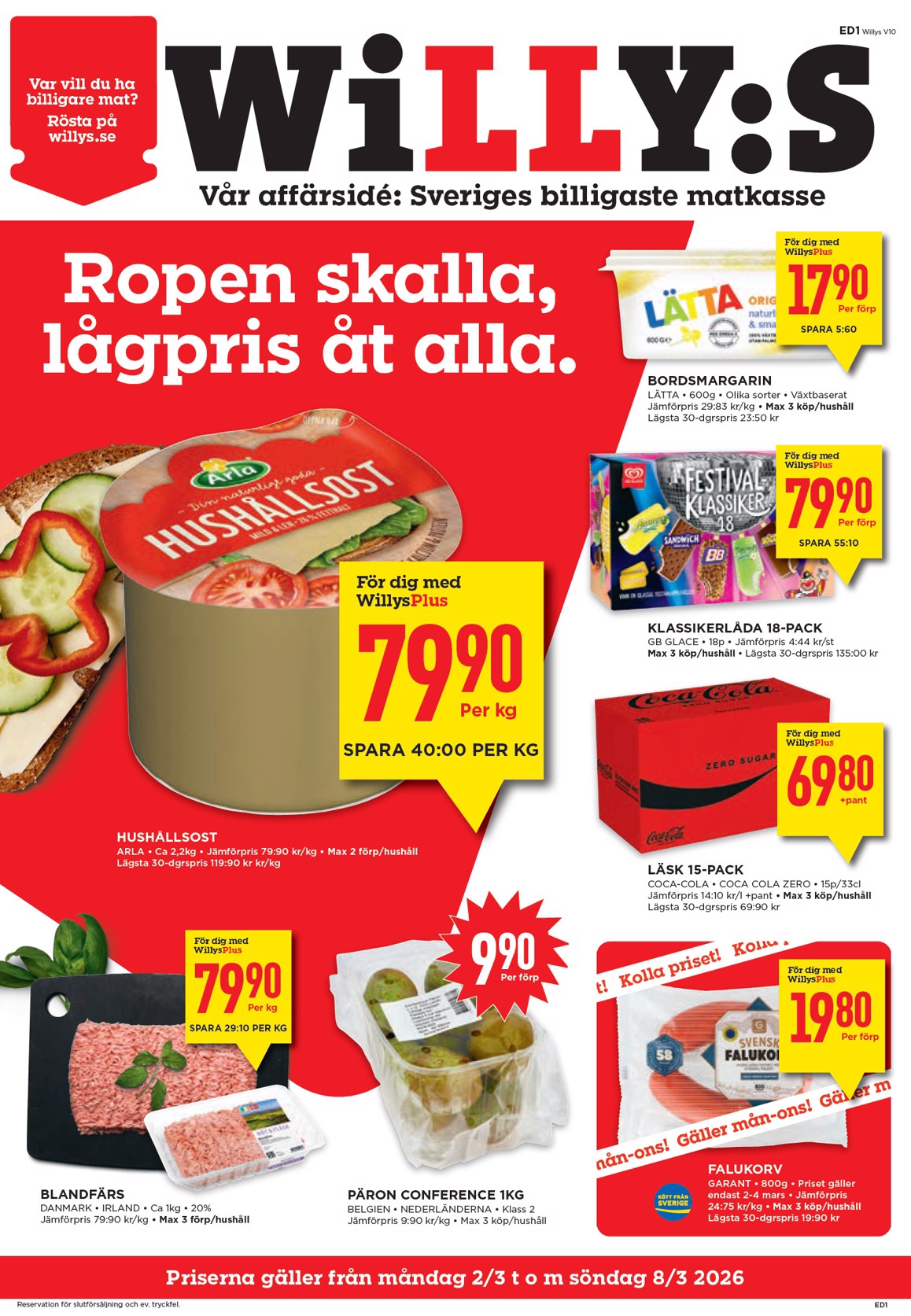 Willy's-reklambladet giltigt från 02/03/2026 - 08/03/2026