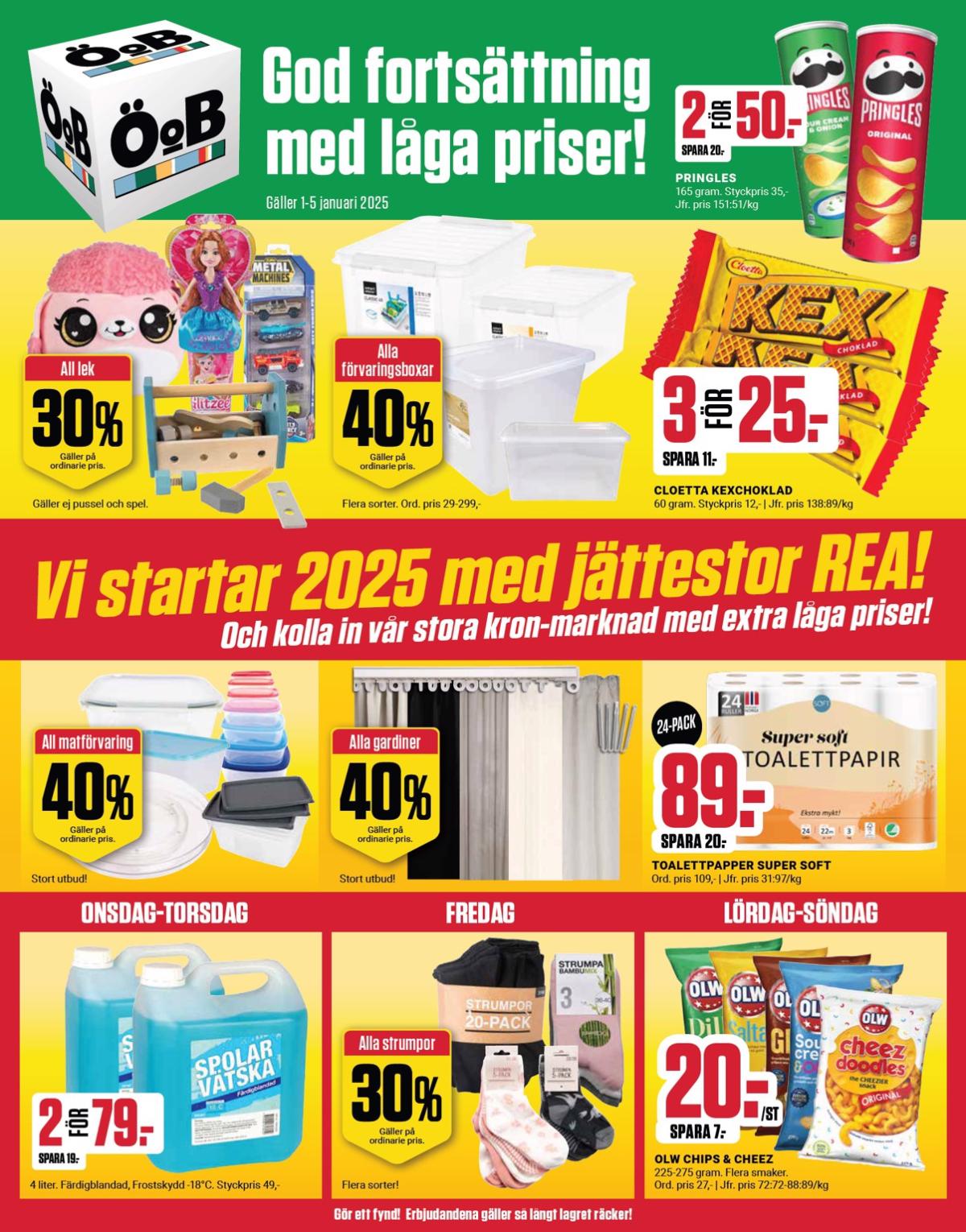 ÖoB-reklambladet giltigt från 01/01 - 05/01