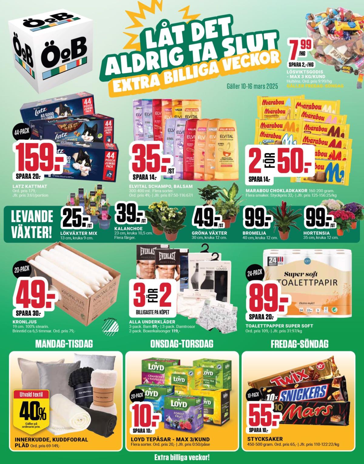 ÖoB-reklambladet giltigt från 10/03 - 16/03