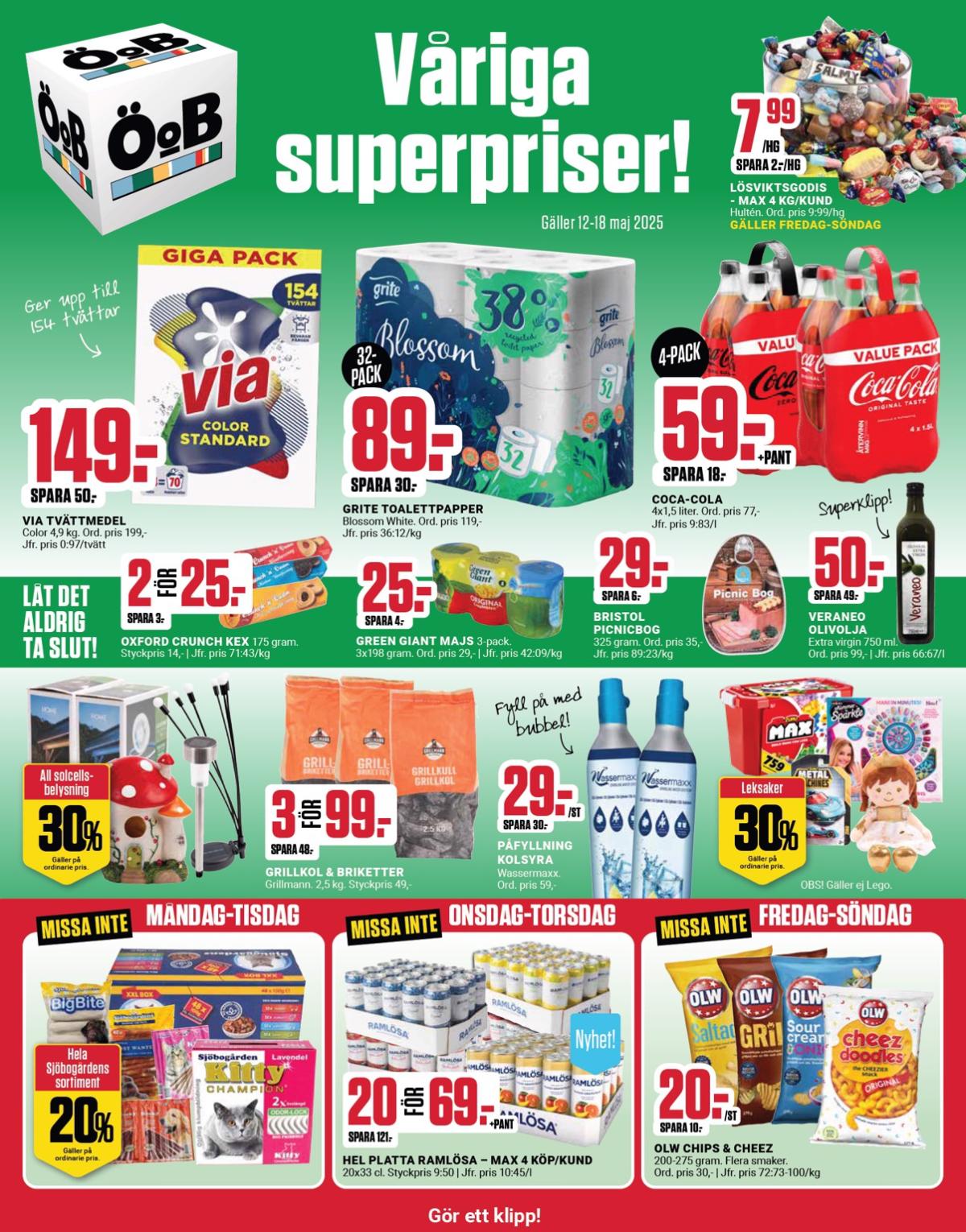 ÖoB-reklambladet giltigt från 12/05 - 18/05