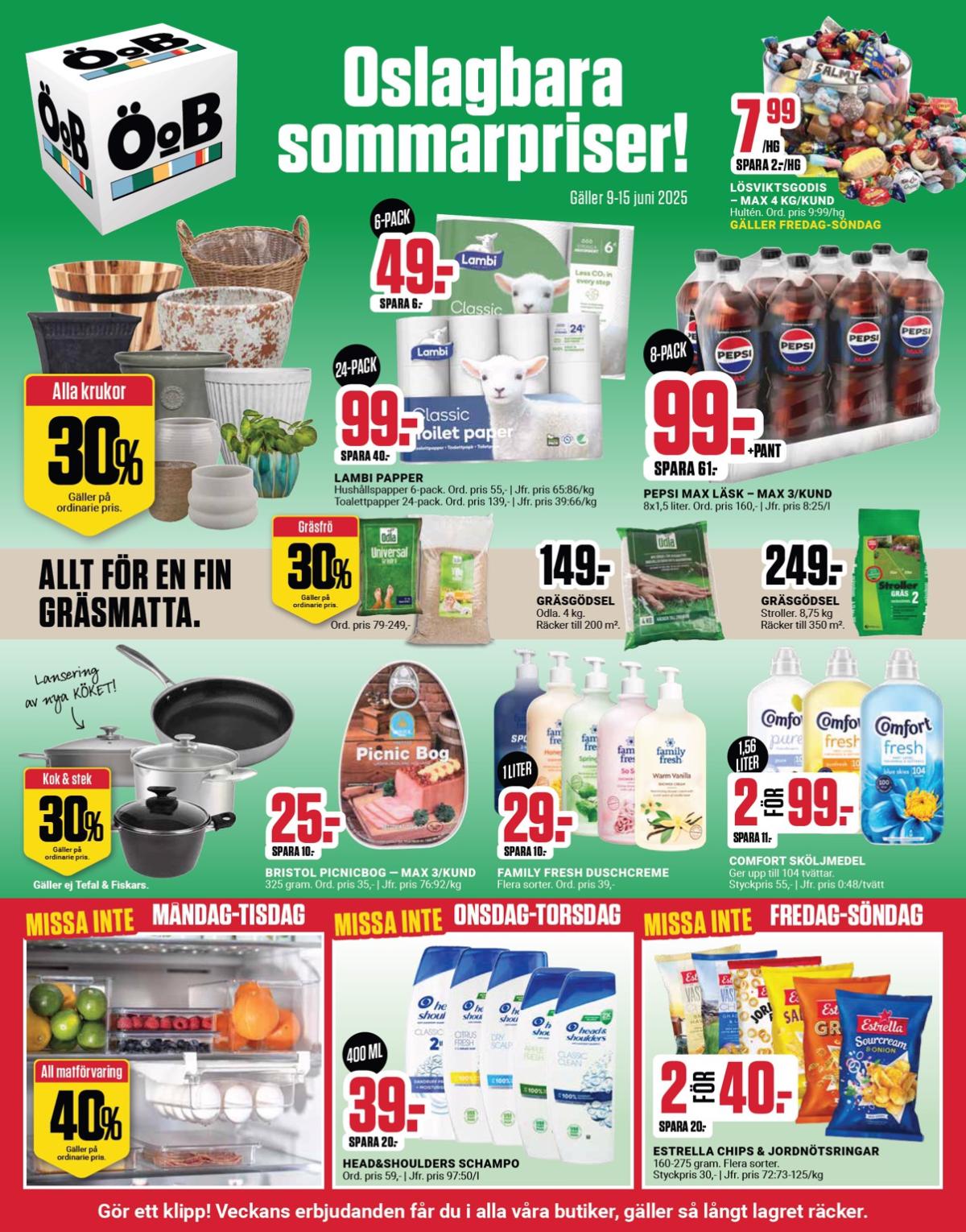 ÖoB-reklambladet giltigt från 09/06 - 15/06
