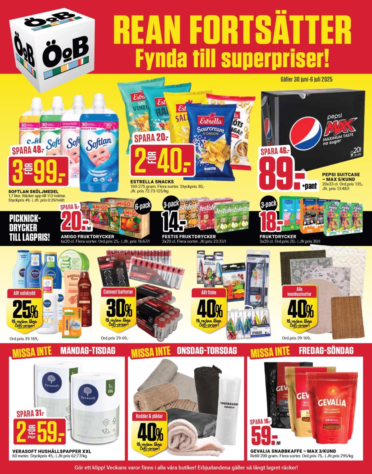 ÖoB-reklambladet giltigt från 30/06 - 06/07