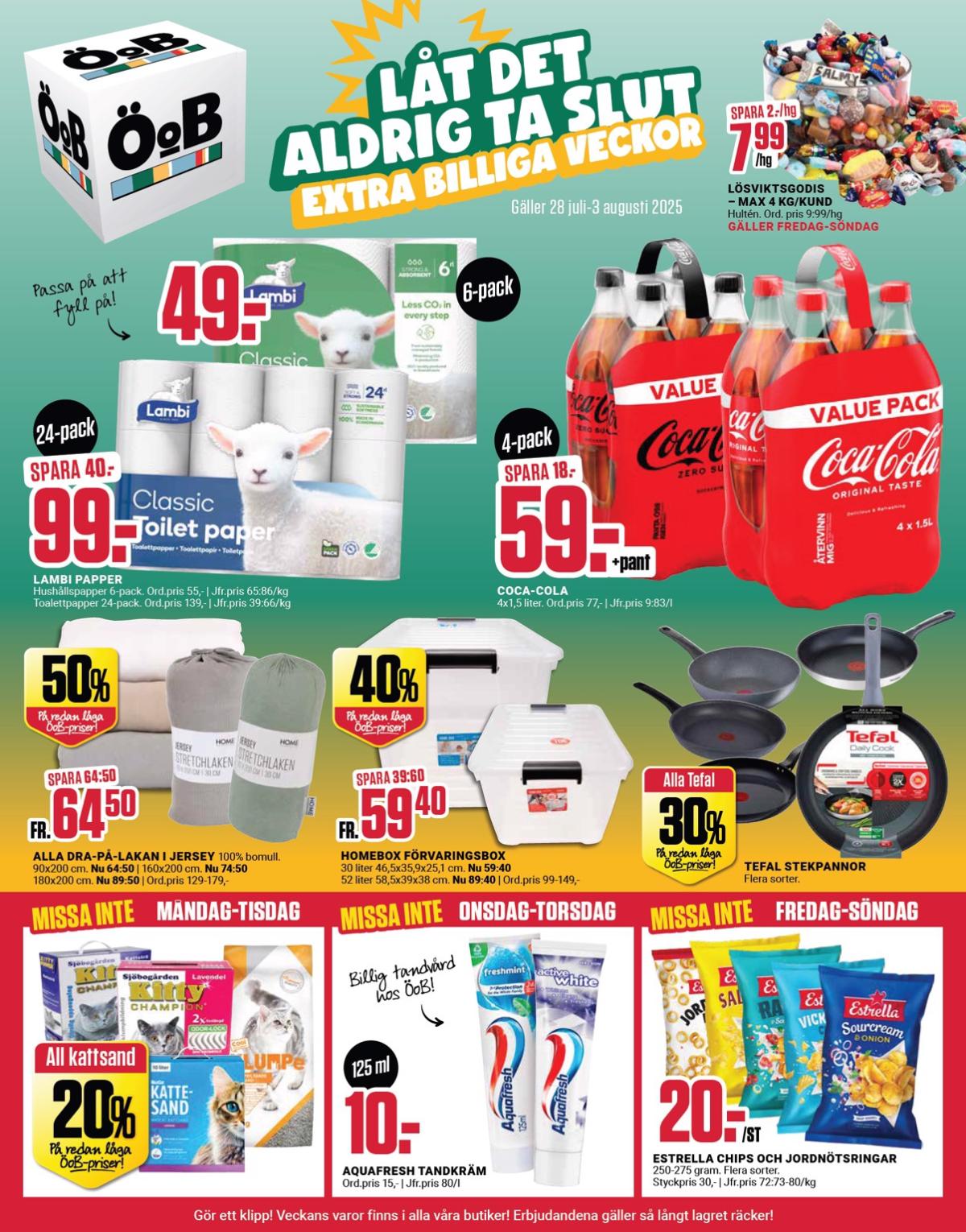 ÖoB-reklambladet giltigt från 28/07 - 03/08