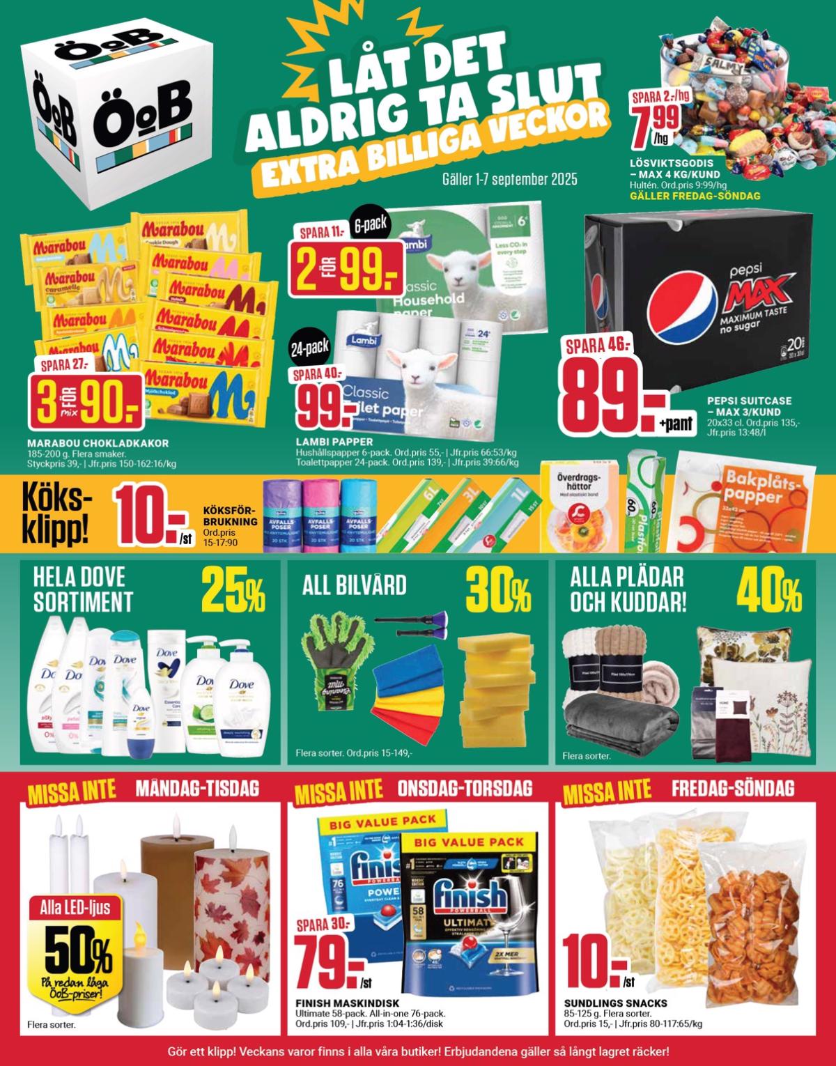 ÖoB-reklambladet giltigt från 01/09 - 07/09