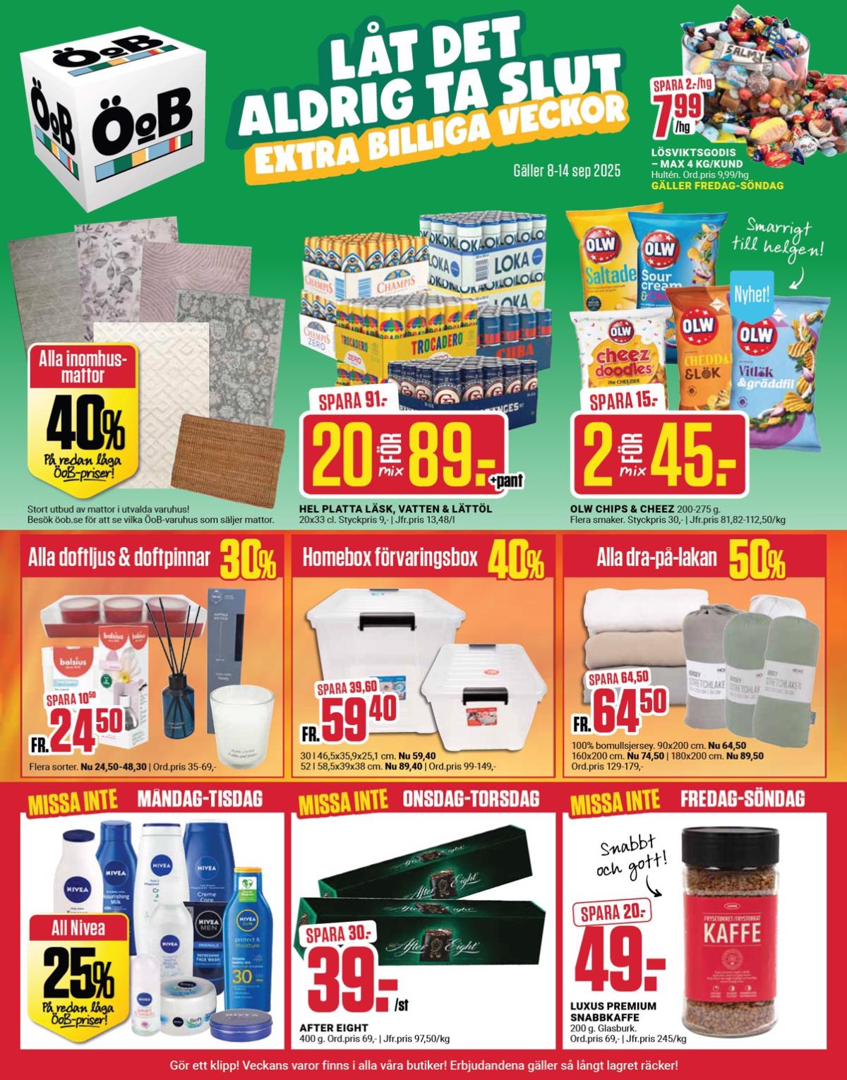 ÖoB-reklambladet giltigt från 08/09 - 14/09