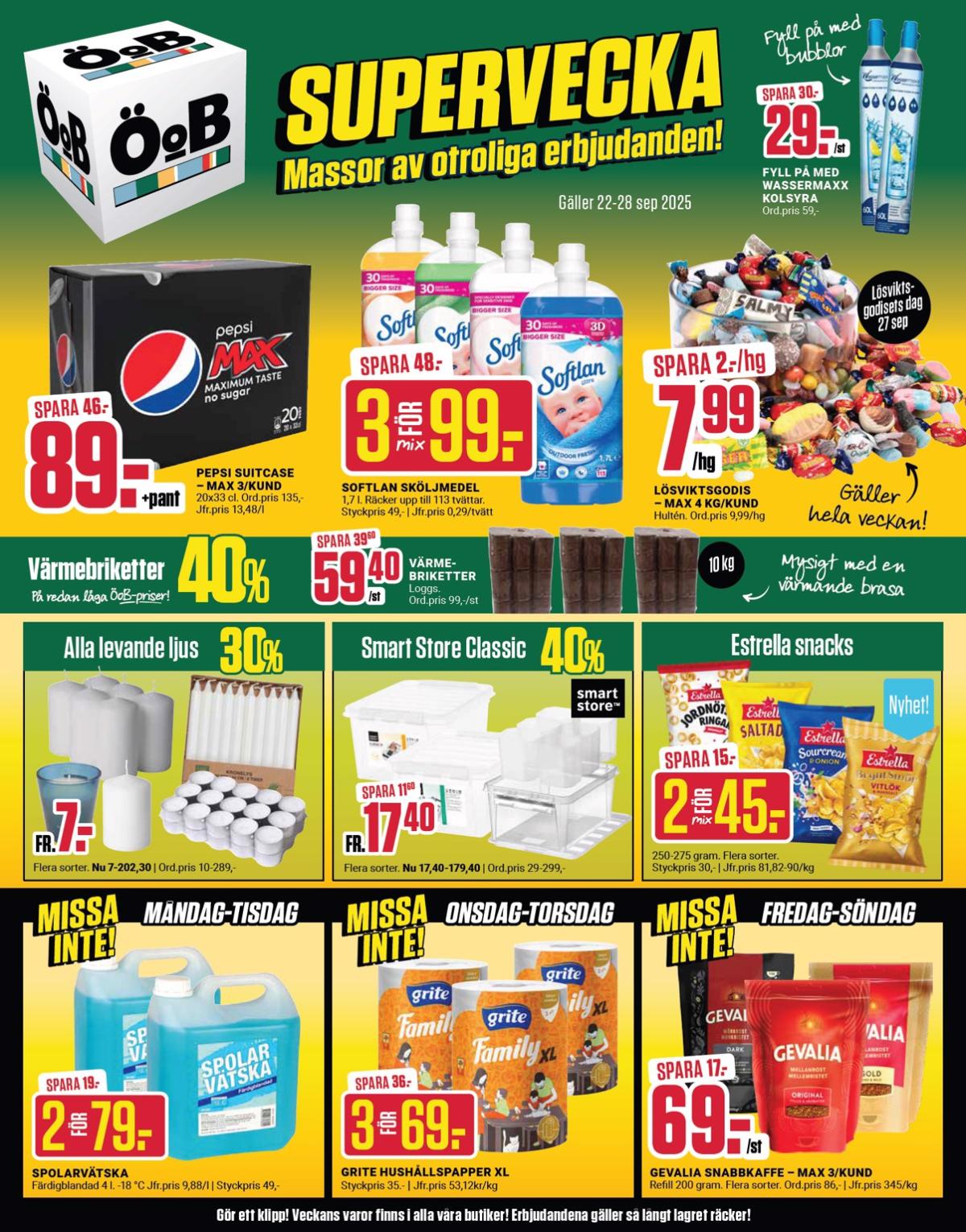 ÖoB-reklambladet giltigt från 22/09 - 28/09