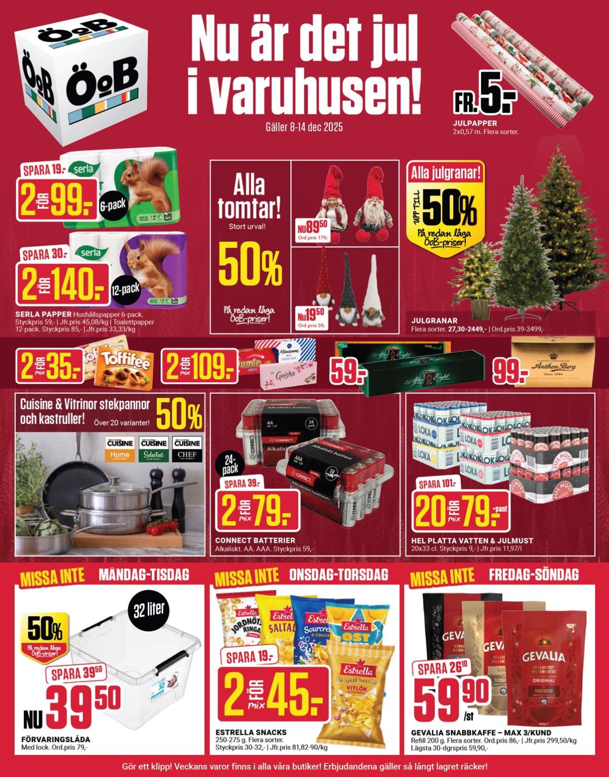 ÖoB-reklambladet giltigt från 08/12 - 14/12