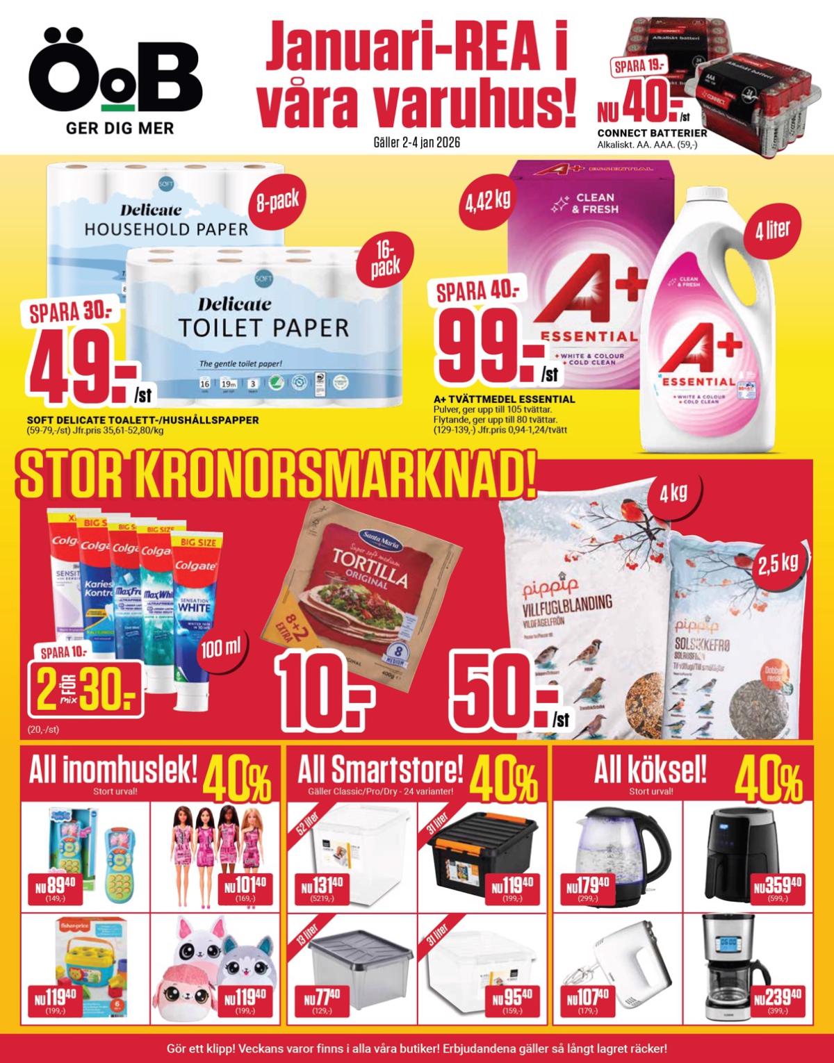ÖoB-reklambladet giltigt från 02/01 - 04/01