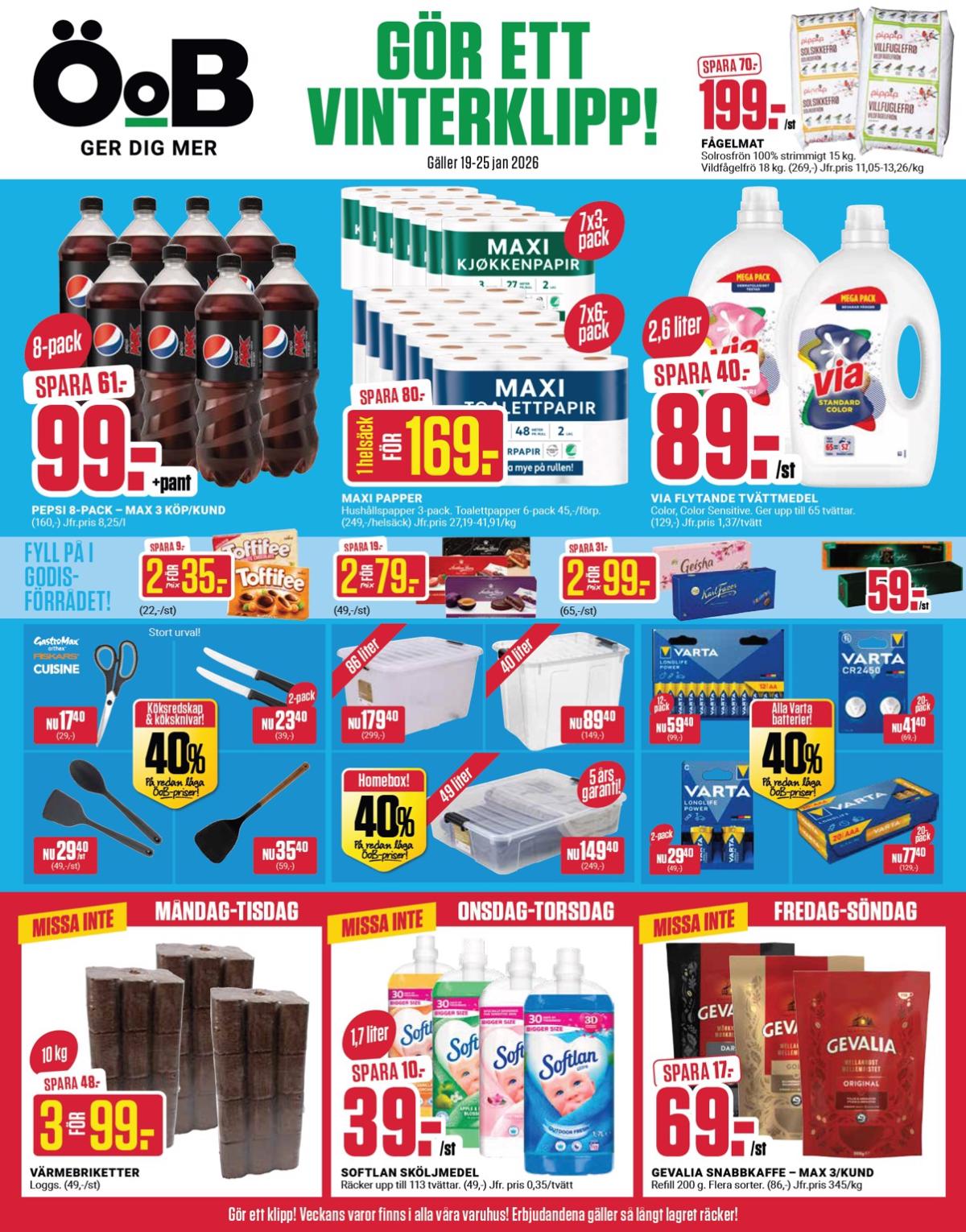 ÖoB-reklambladet giltigt från 19/01 - 25/01