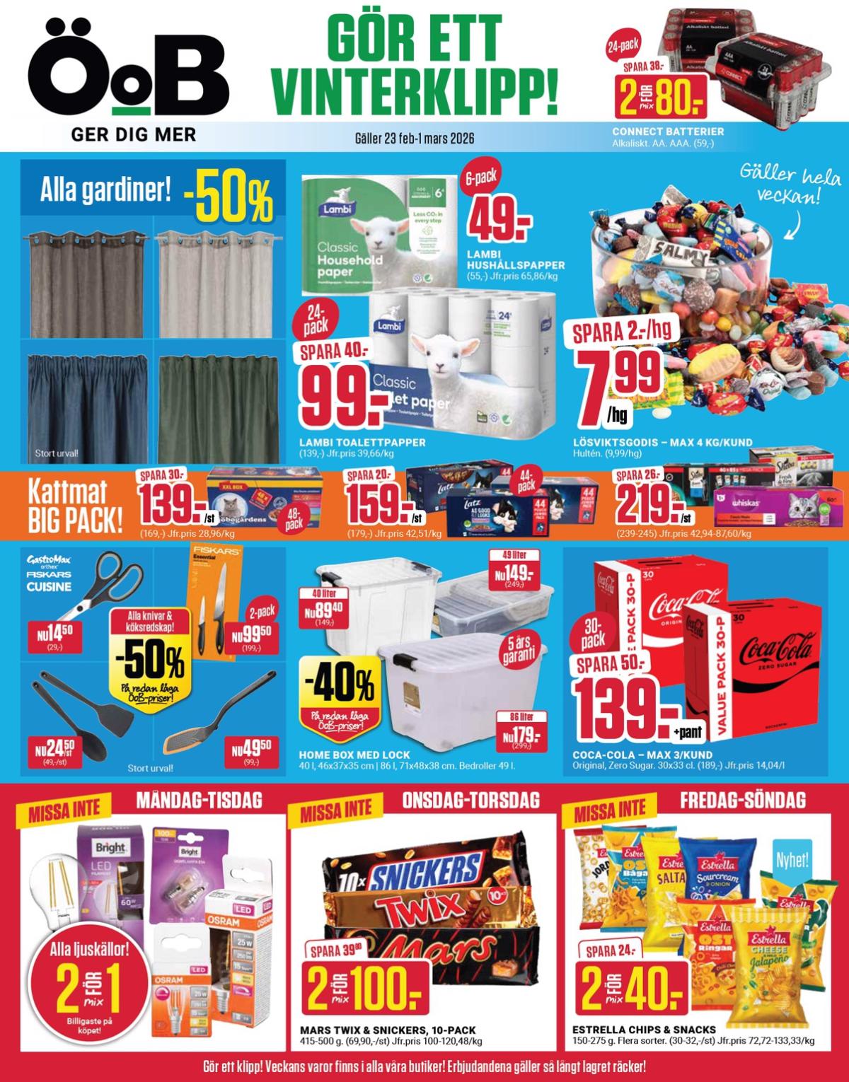 ÖoB-reklambladet giltigt från 23/02/2026 - 01/03/2026