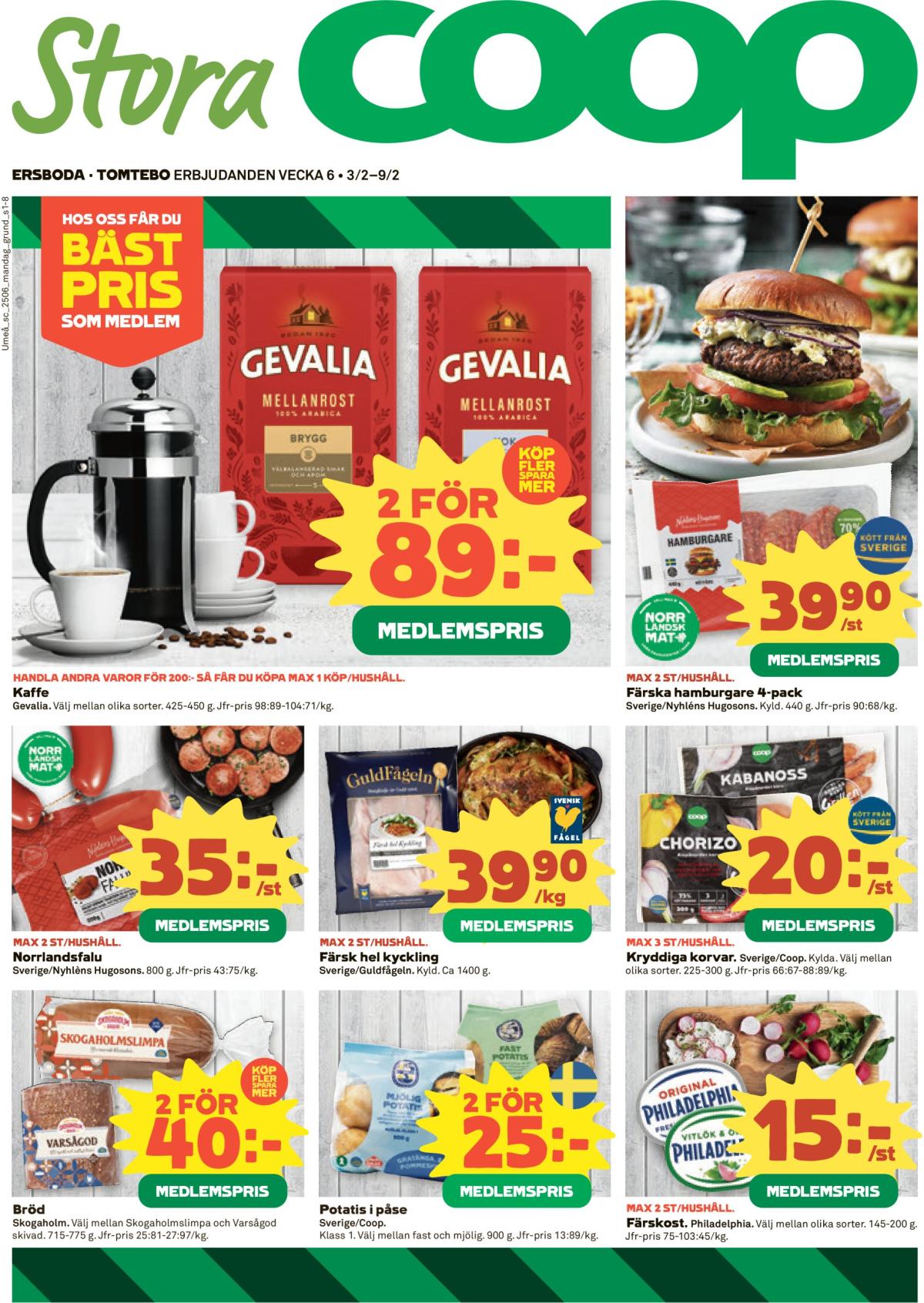 Stora Coop-reklambladet giltigt från 03/02 - 09/02