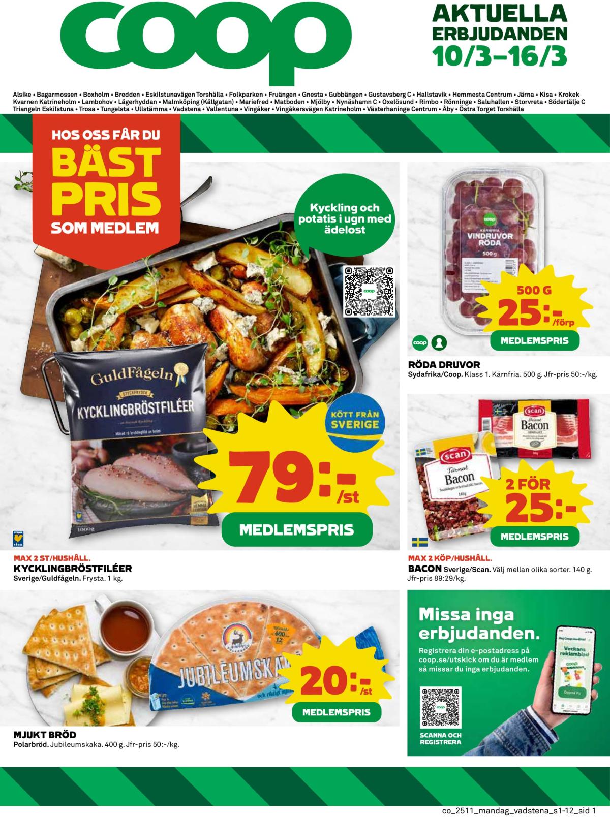 Coop-reklambladet giltigt från 10/03 - 16/03