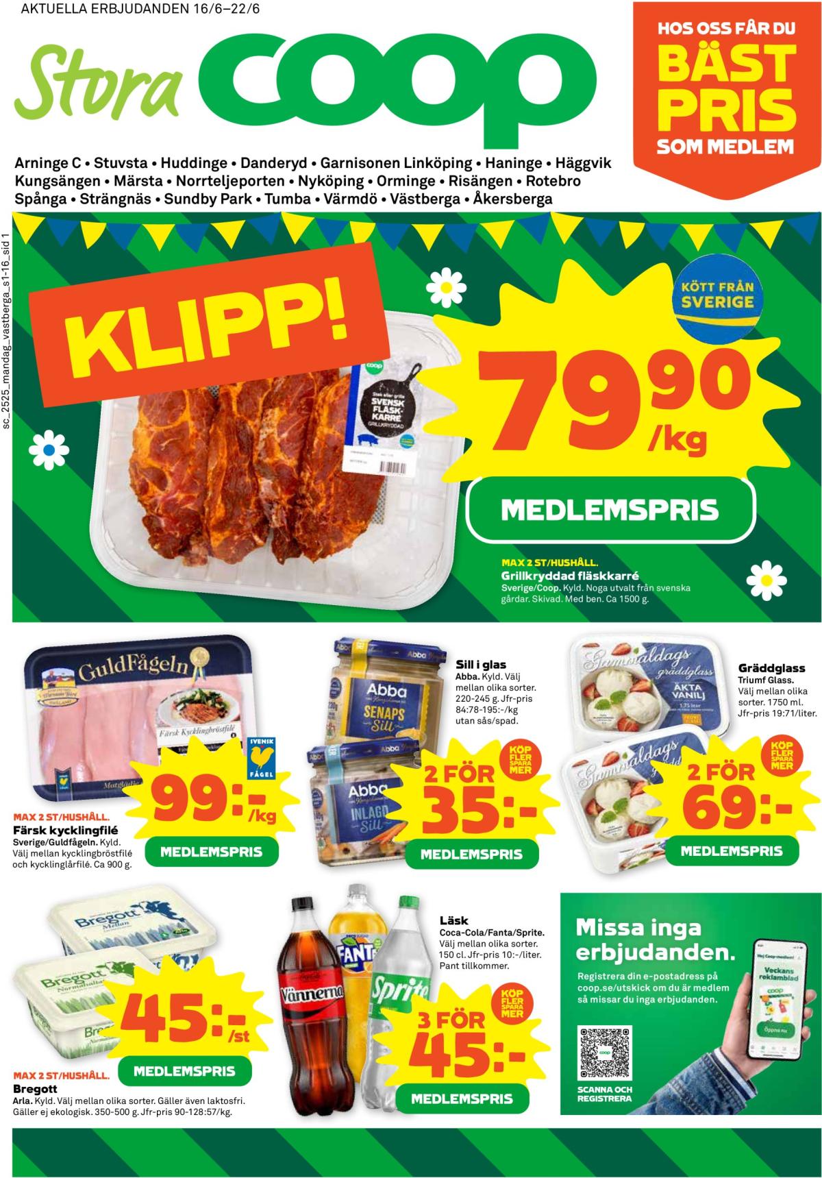 Stora Coop-reklambladet giltigt från 16/06 - 22/06