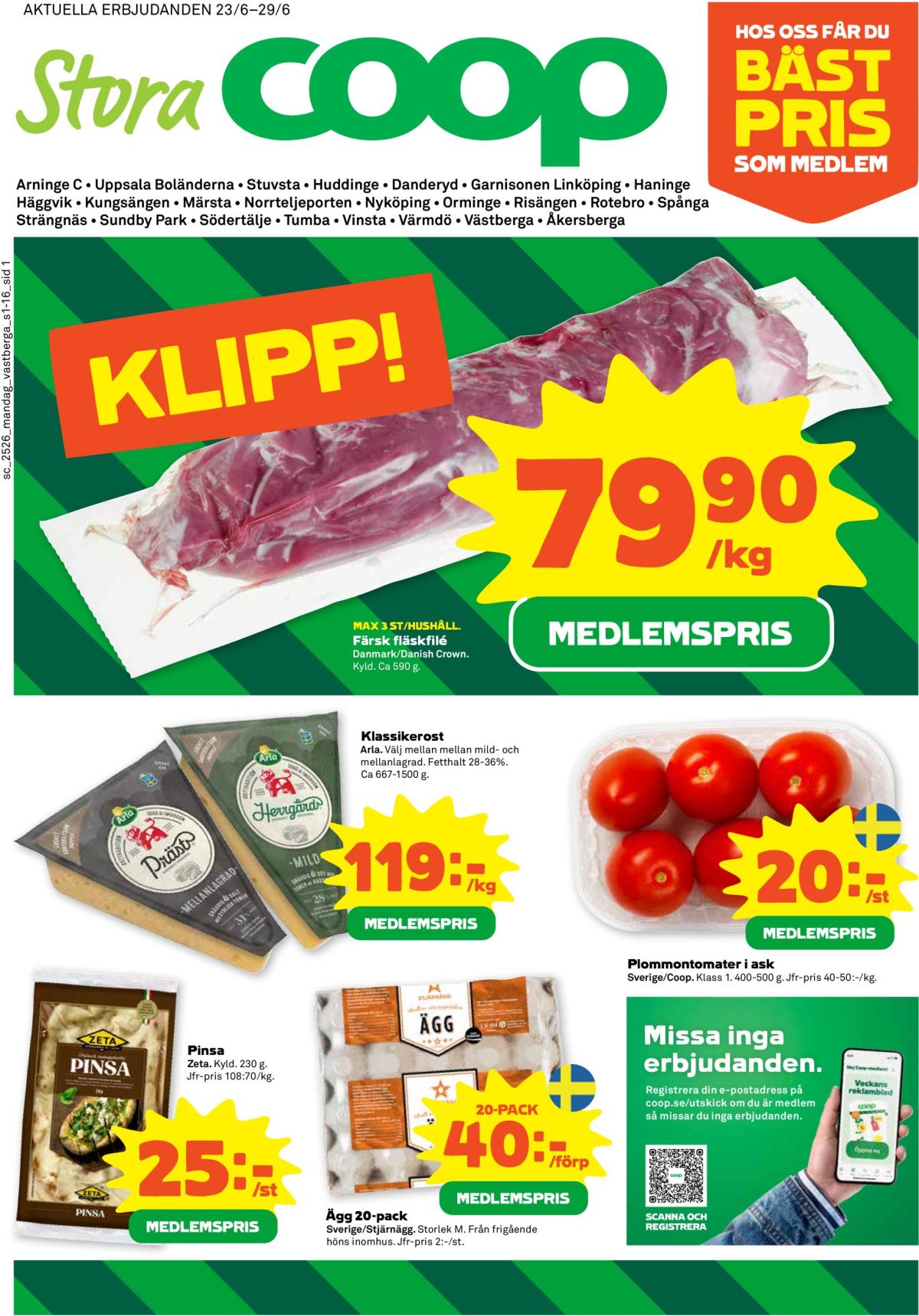 Stora Coop-reklambladet giltigt från 23/06 - 29/06