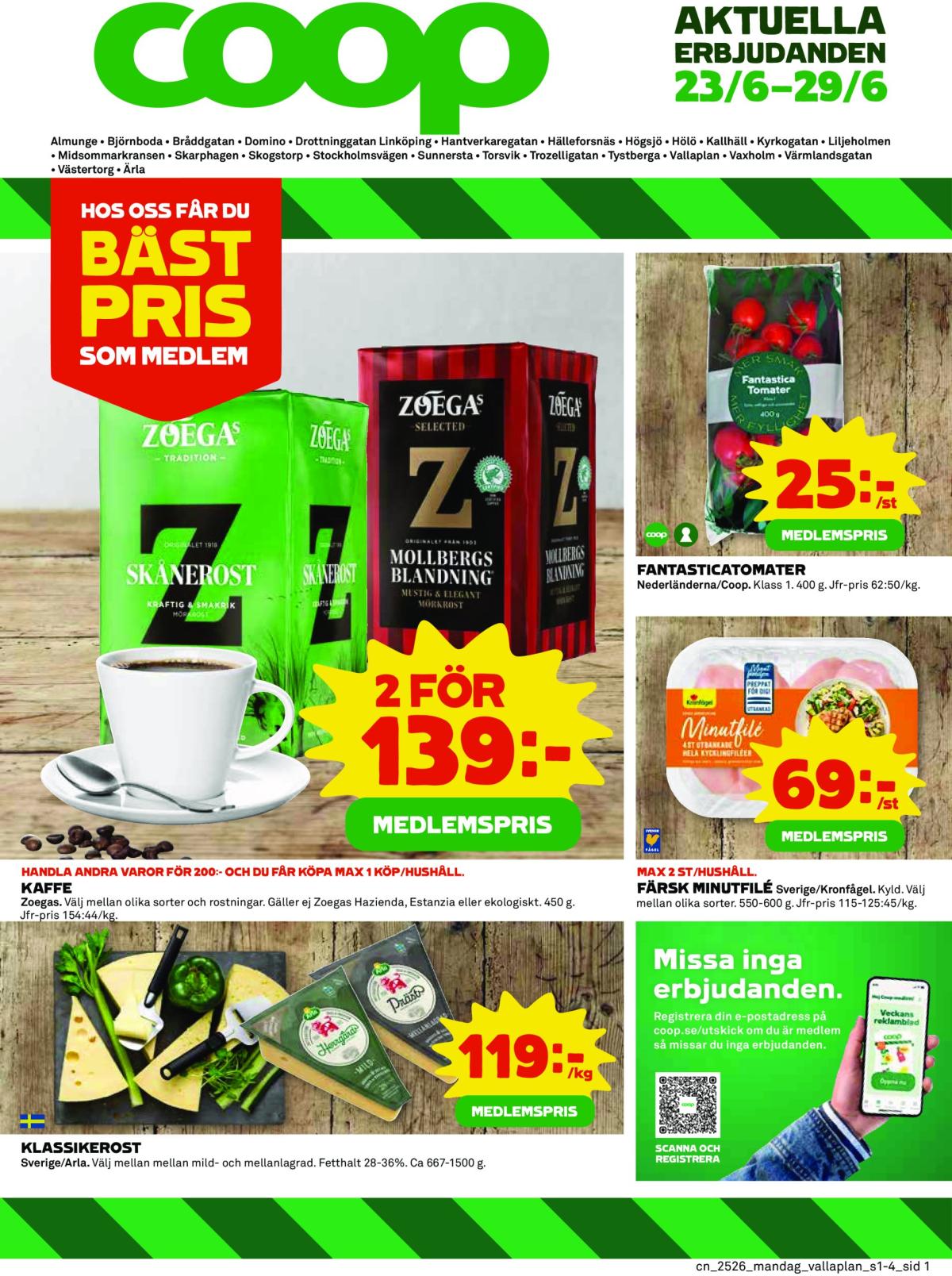 Coop-reklambladet giltigt från 23/06 - 29/06