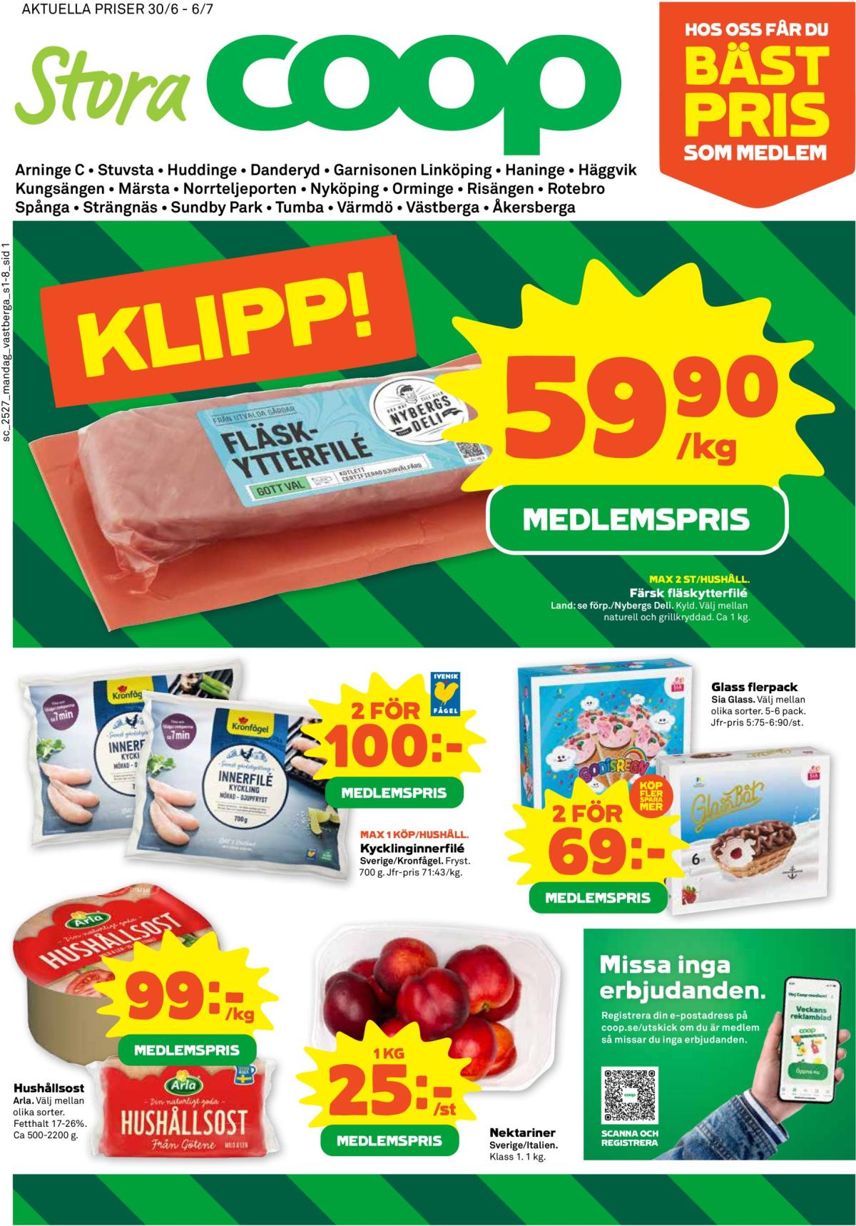 Coop - Stora Coop Stuvsta-reklambladet giltigt från 30/06 - 06/07