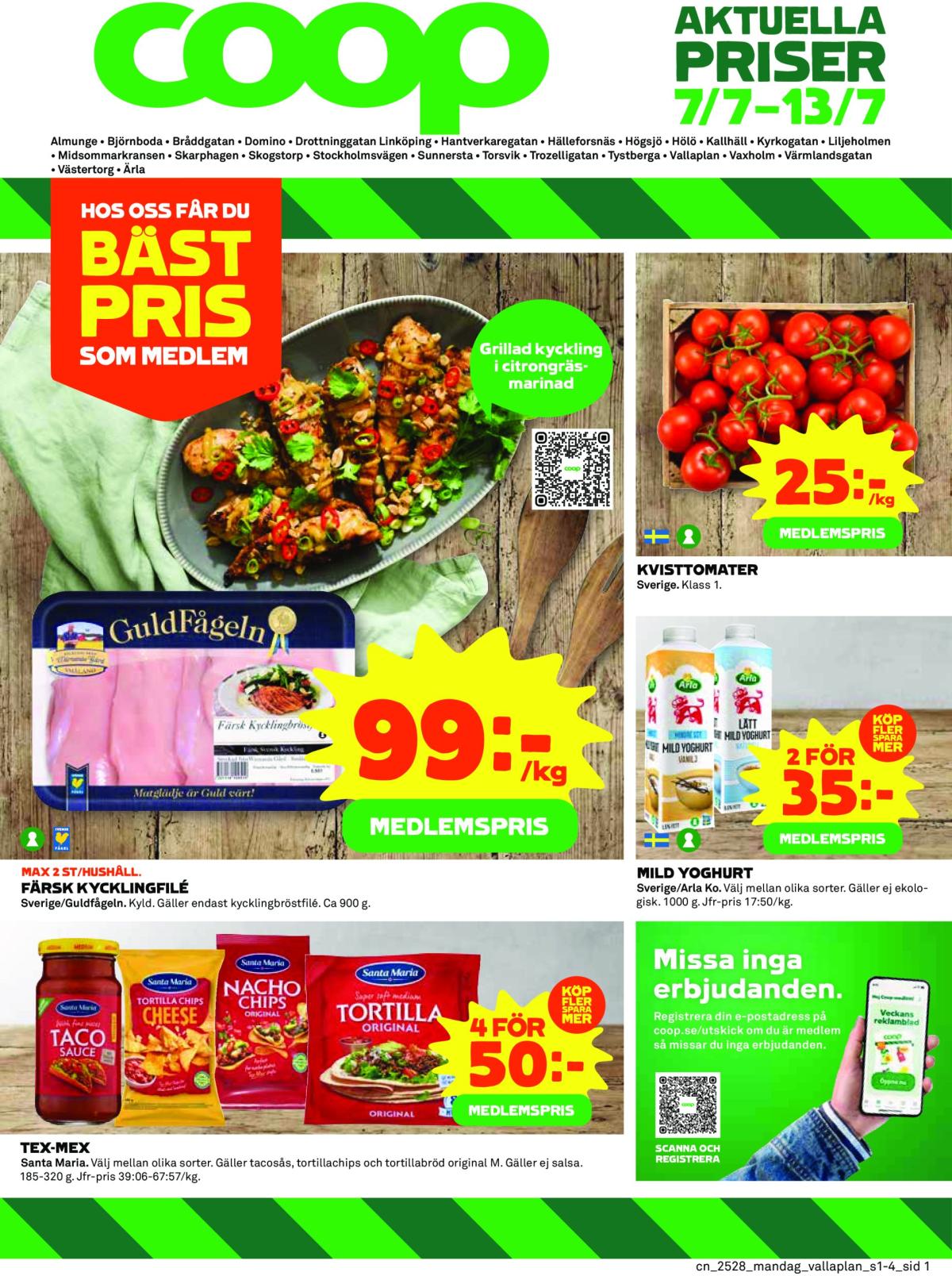 Coop-reklambladet giltigt från 07/07 - 13/07