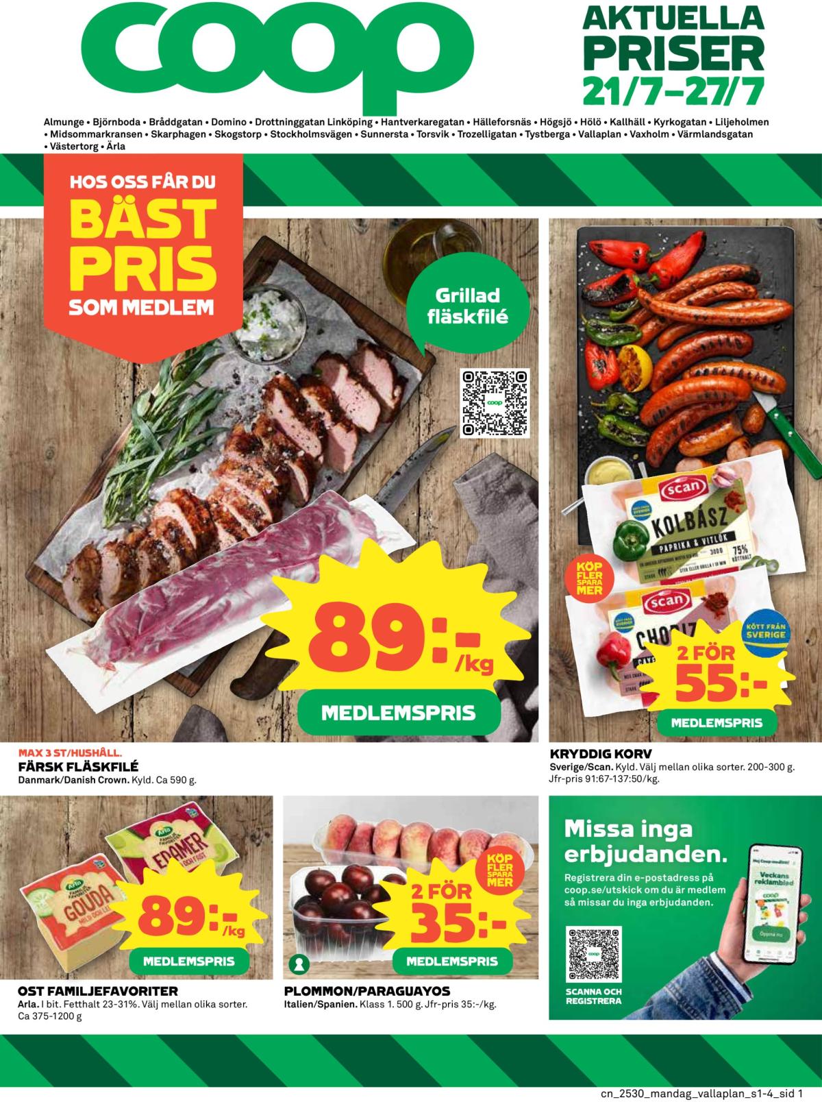 Coop-reklambladet giltigt från 21/07 - 27/07