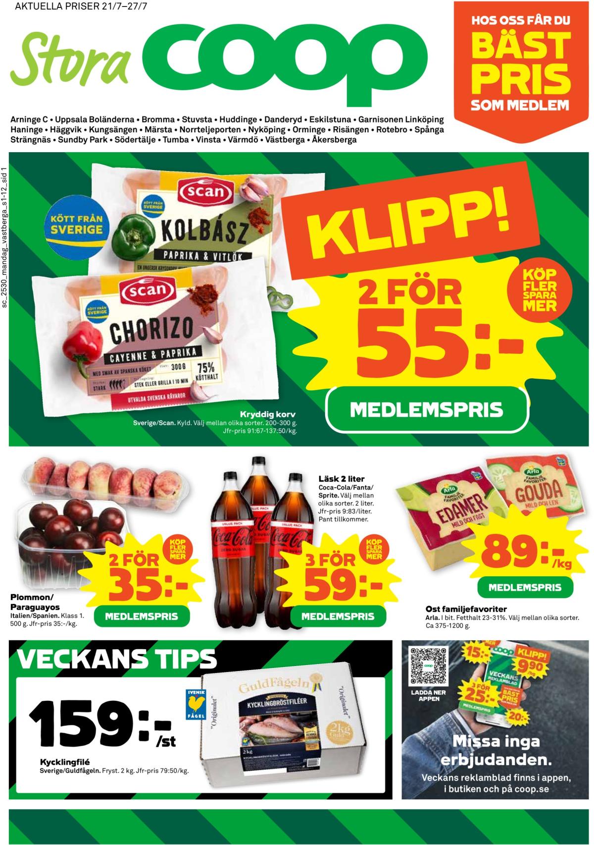 Stora Coop-reklambladet giltigt från 21/07 - 27/07