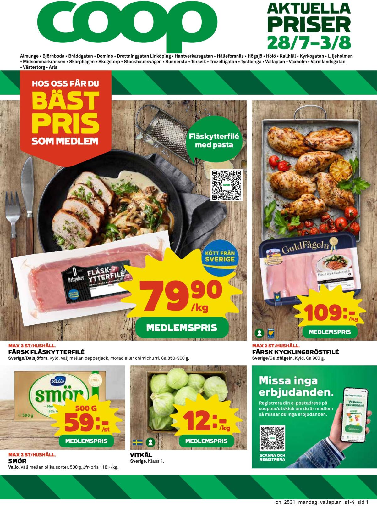 Coop-reklambladet giltigt från 28/07 - 03/08