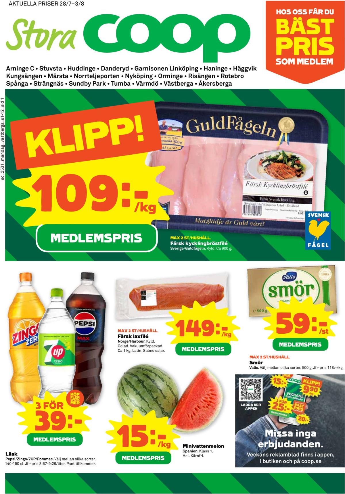 Stora Coop-reklambladet giltigt från 28/07 - 03/08