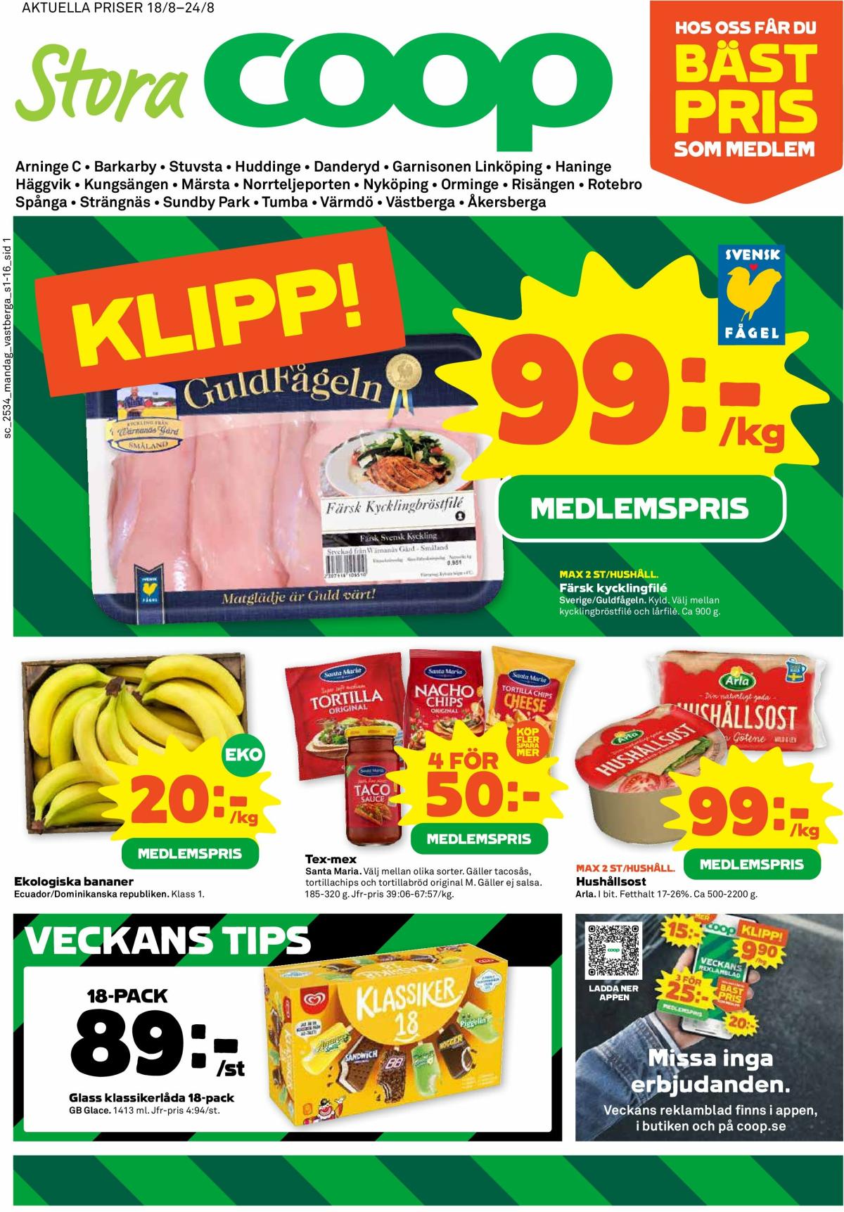 Stora Coop-reklambladet giltigt från 18/08 - 24/08