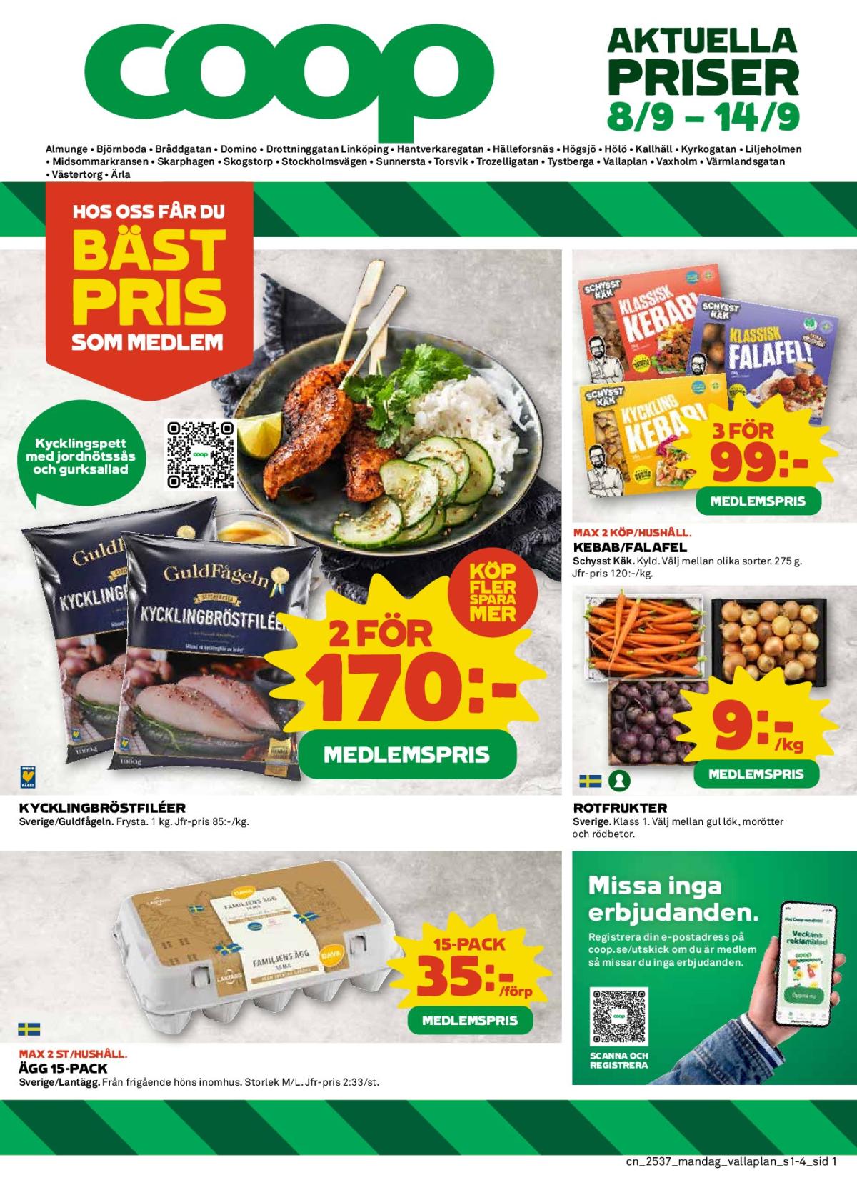 Coop-reklambladet giltigt från 08/09 - 14/09