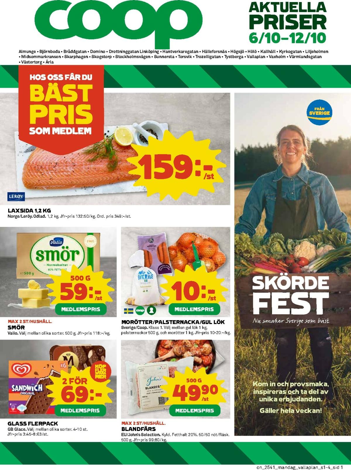 Coop-reklambladet giltigt från 06/10 - 12/10