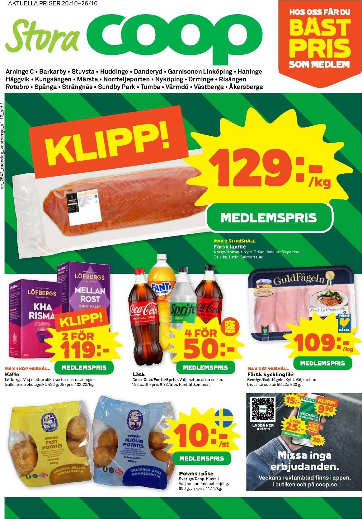 Stora Coop-reklambladet giltigt från 20/10 - 26/10
