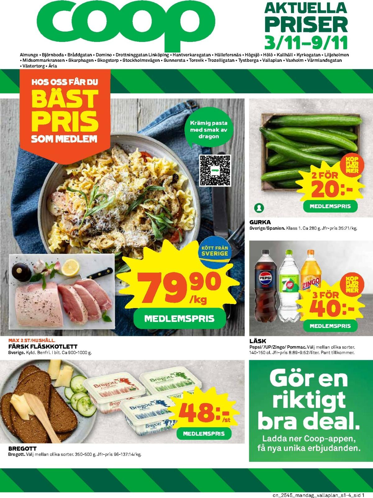 Coop-reklambladet giltigt från 03/11 - 09/11