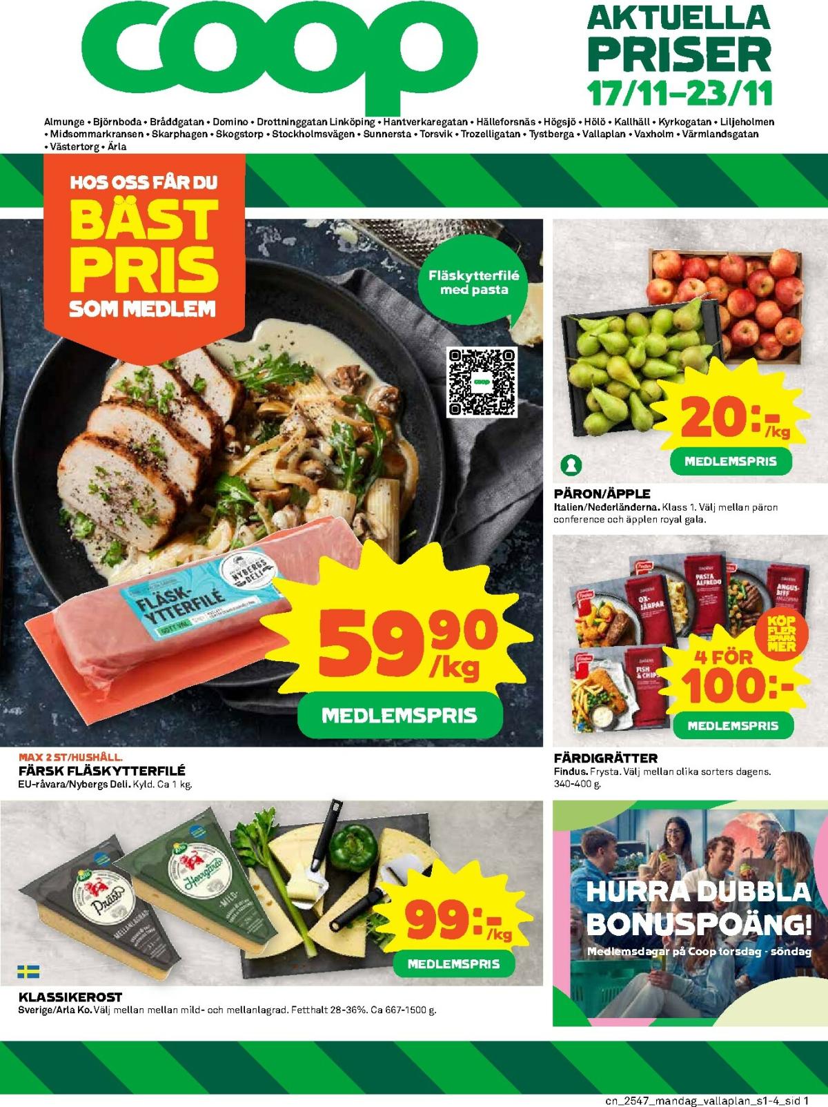 Coop-reklambladet giltigt från 17/11 - 23/11