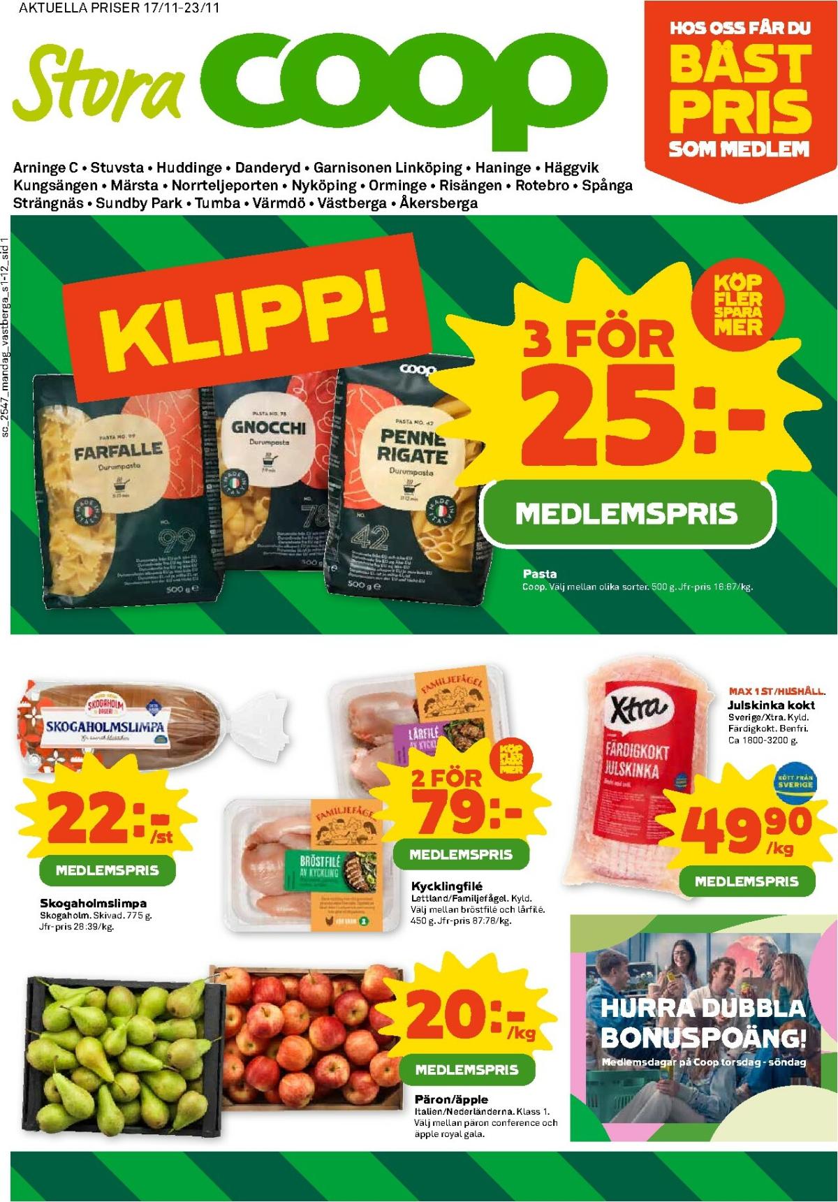 Stora Coop-reklambladet giltigt från 17/11 - 23/11