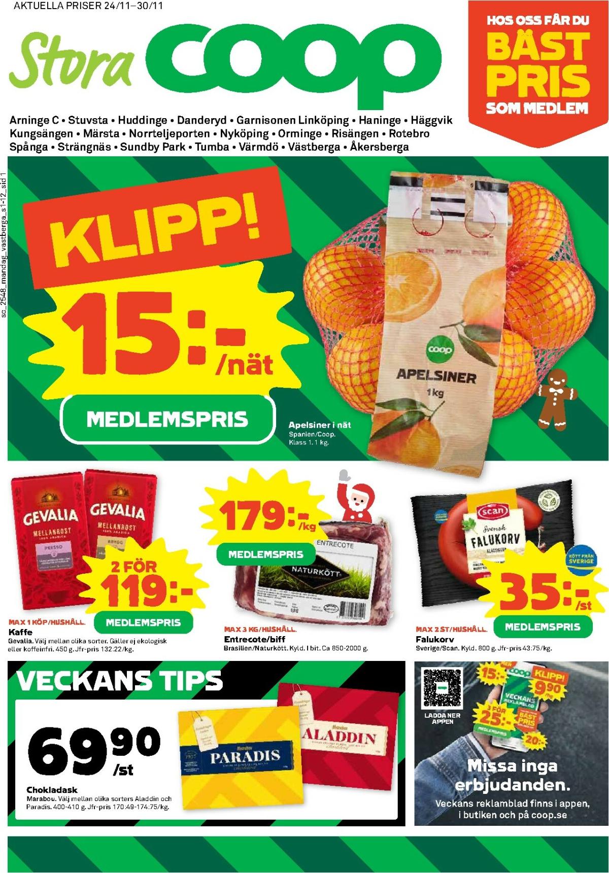 Stora Coop-reklambladet giltigt från 24/11 - 30/11