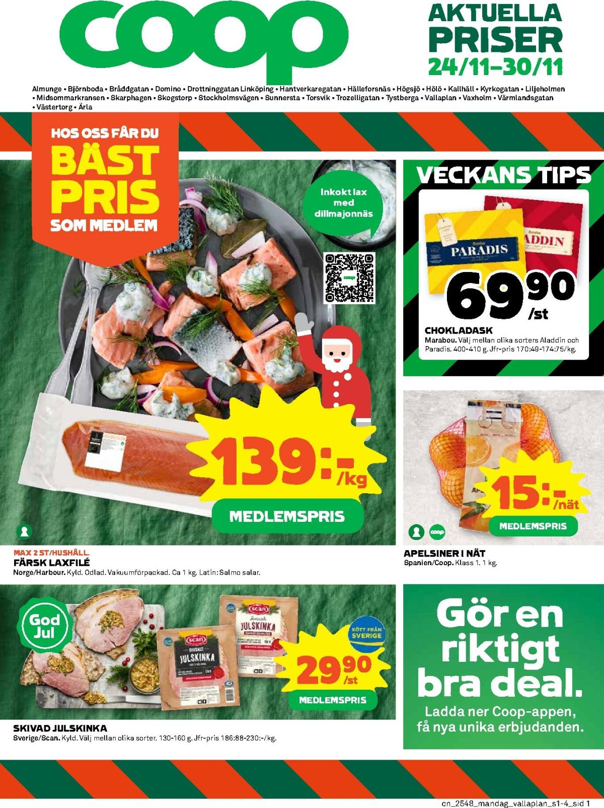 Coop-reklambladet giltigt från 24/11 - 30/11