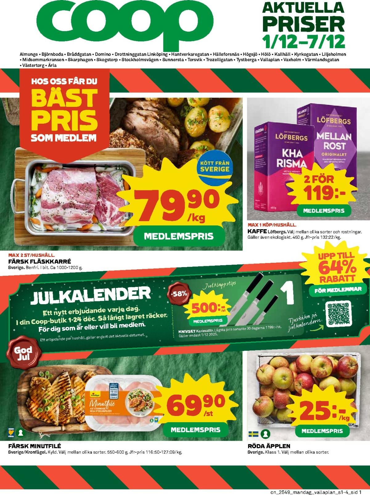 Coop-reklambladet giltigt från 01/12 - 07/12