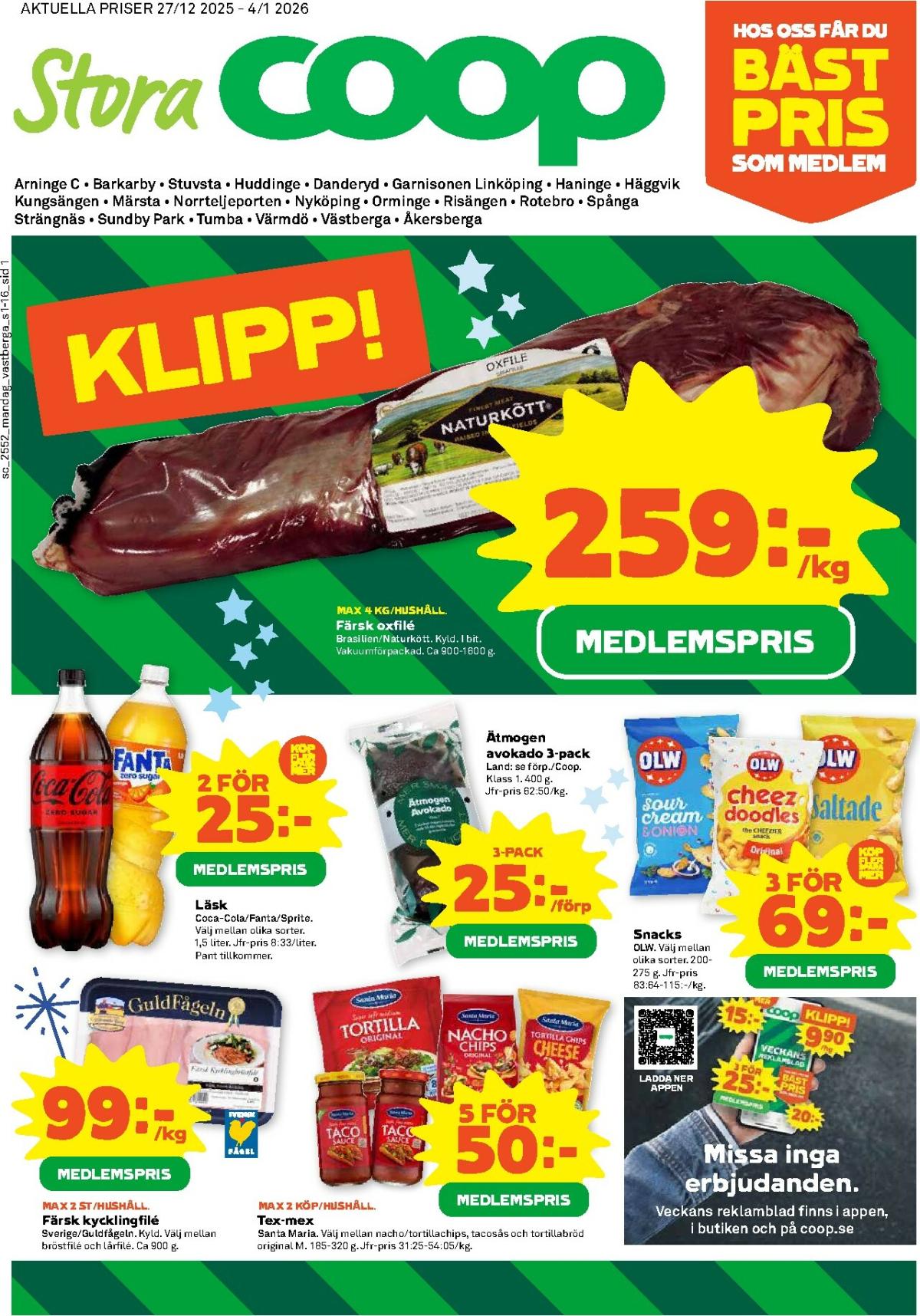 Stora Coop-reklambladet giltigt från 27/12 - 04/01