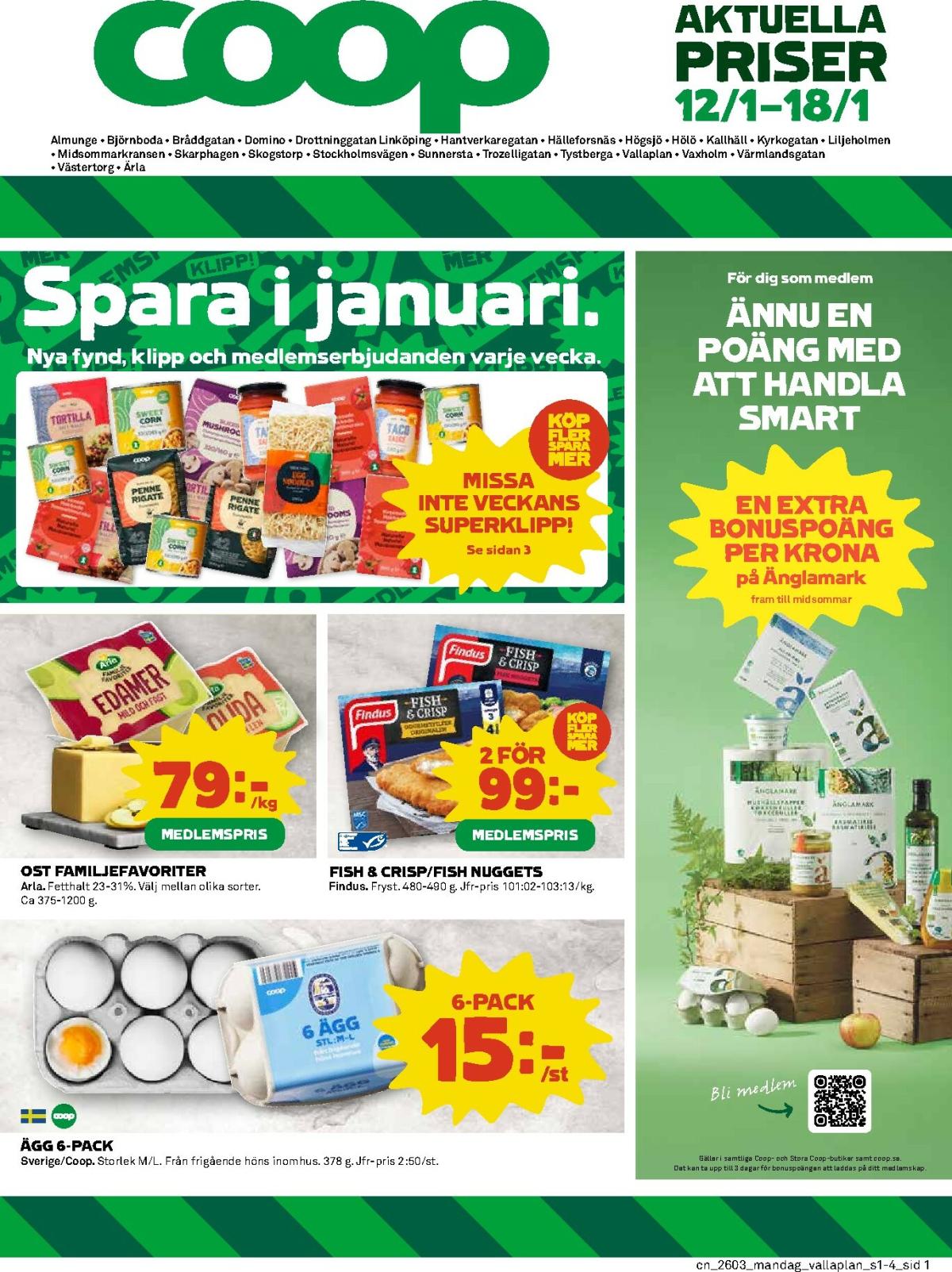 Coop-reklambladet giltigt från 12/01 - 18/01