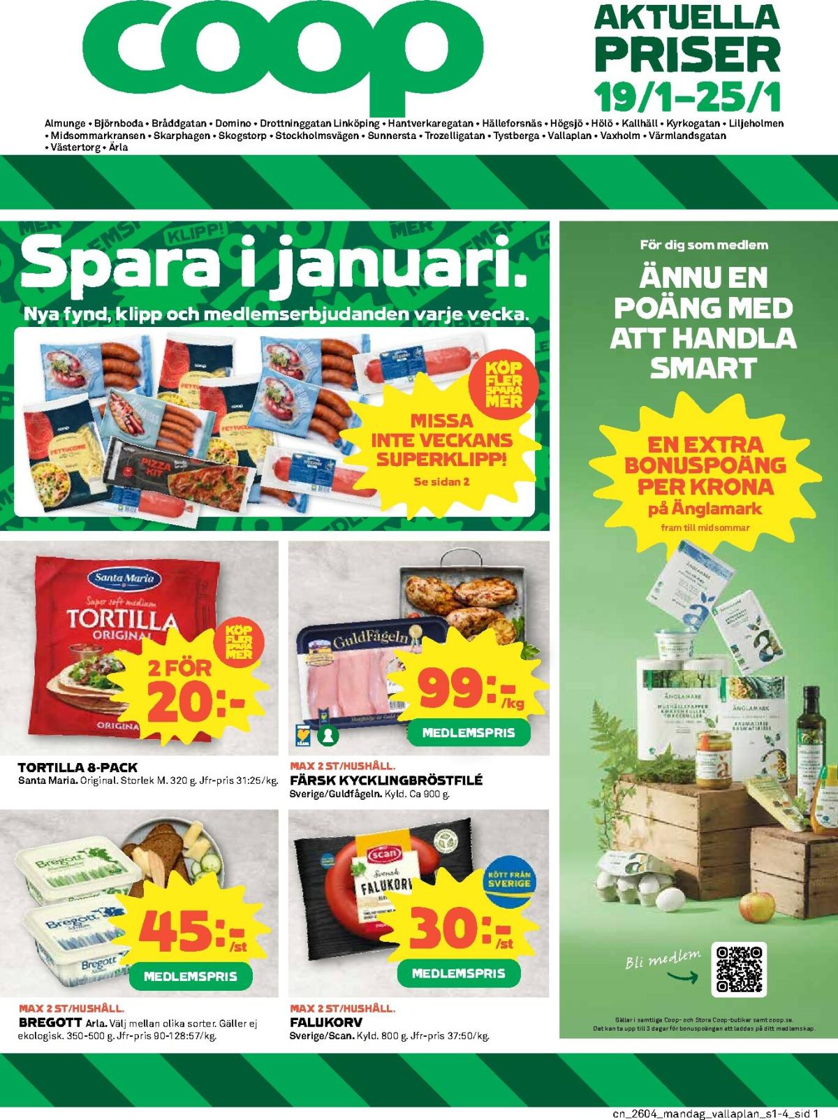Coop-reklambladet giltigt från 19/01 - 25/01