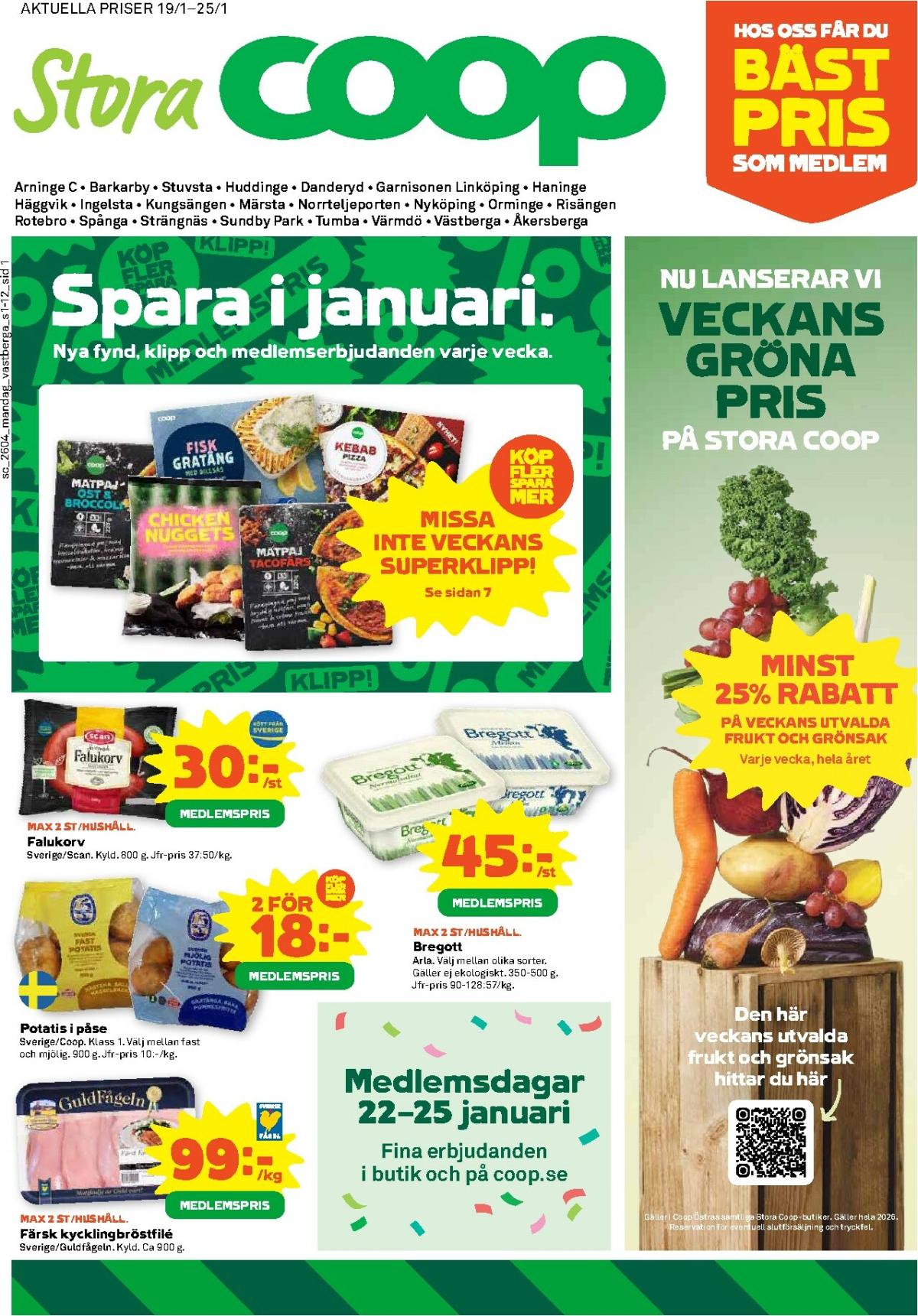 Stora Coop-reklambladet giltigt från 19/01 - 25/01