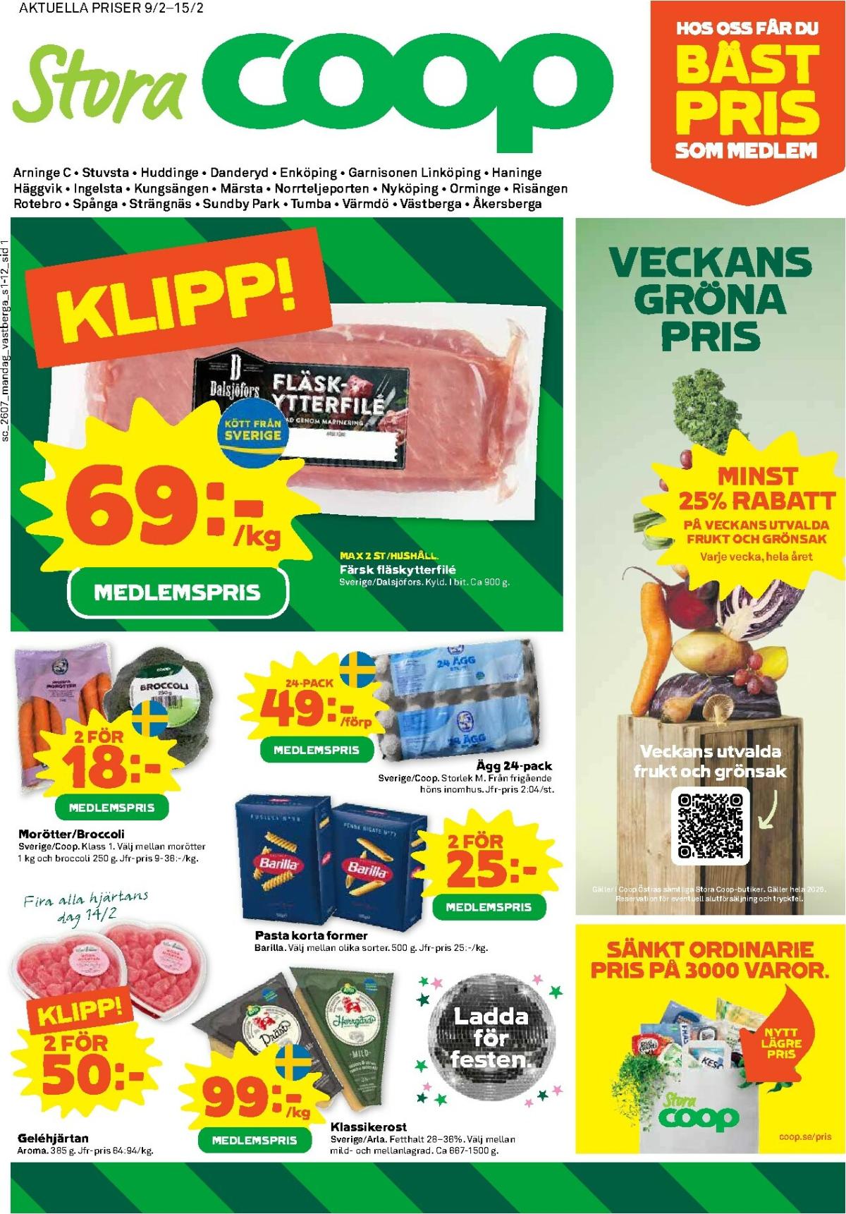 Stora Coop-reklambladet giltigt från 09/02/2026 - 15/02/2026