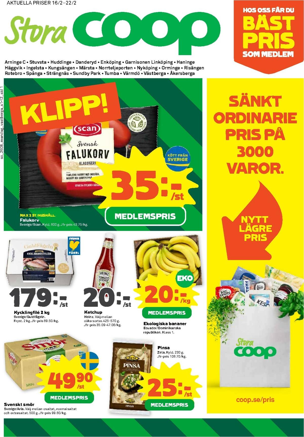Stora Coop-reklambladet giltigt från 16/02/2026 - 22/02/2026