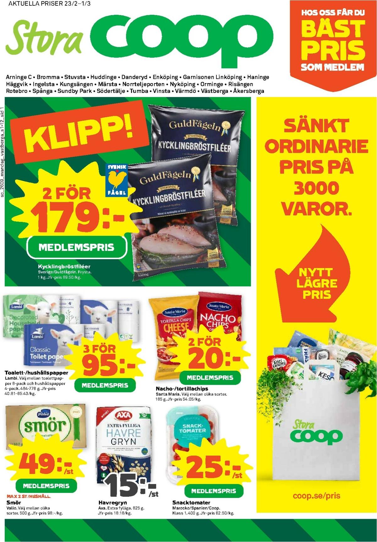 Stora Coop-reklambladet giltigt från 23/02/2026 - 01/03/2026