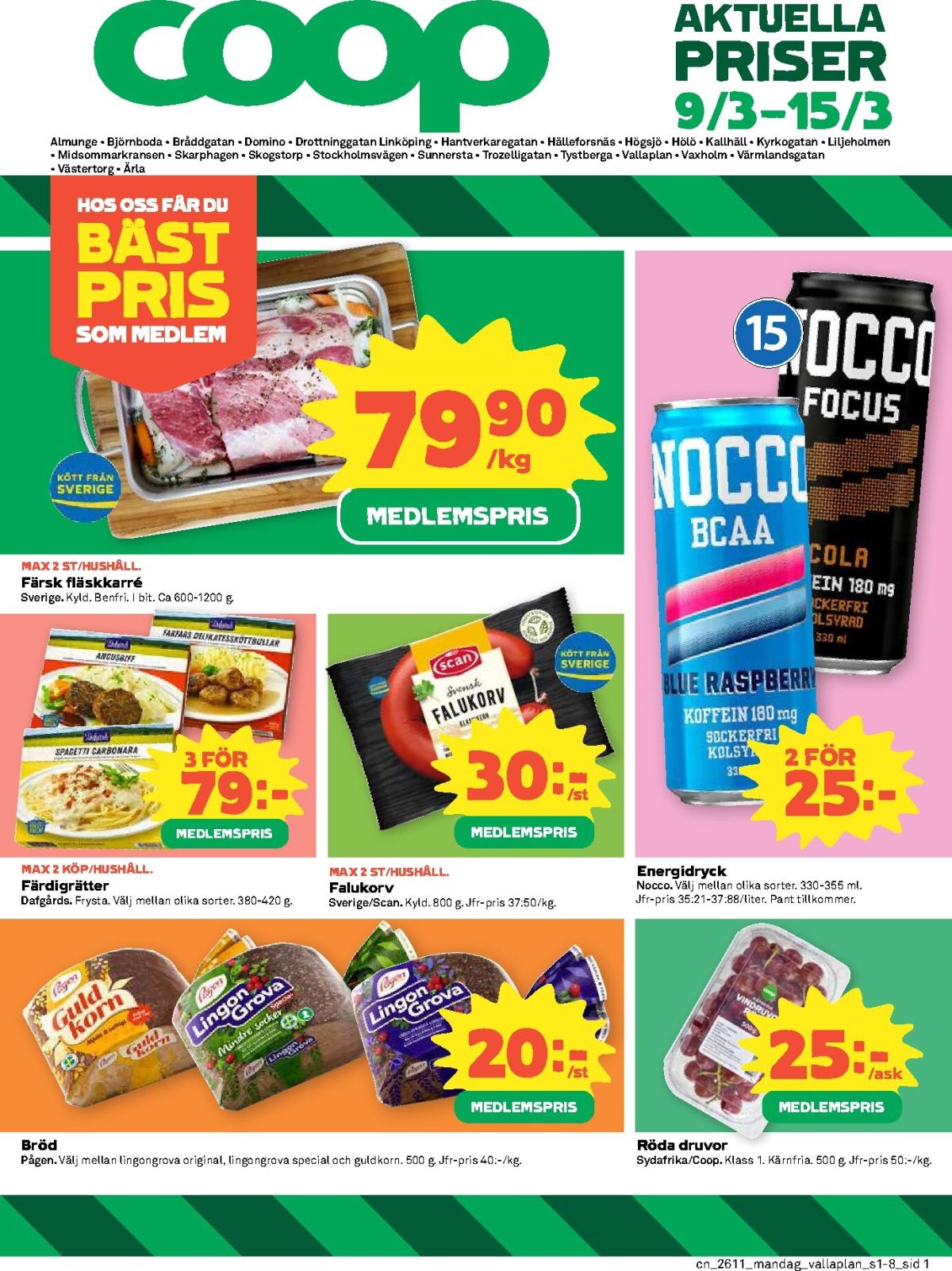 Coop-reklambladet giltigt från 09/03/2026 - 15/03/2026