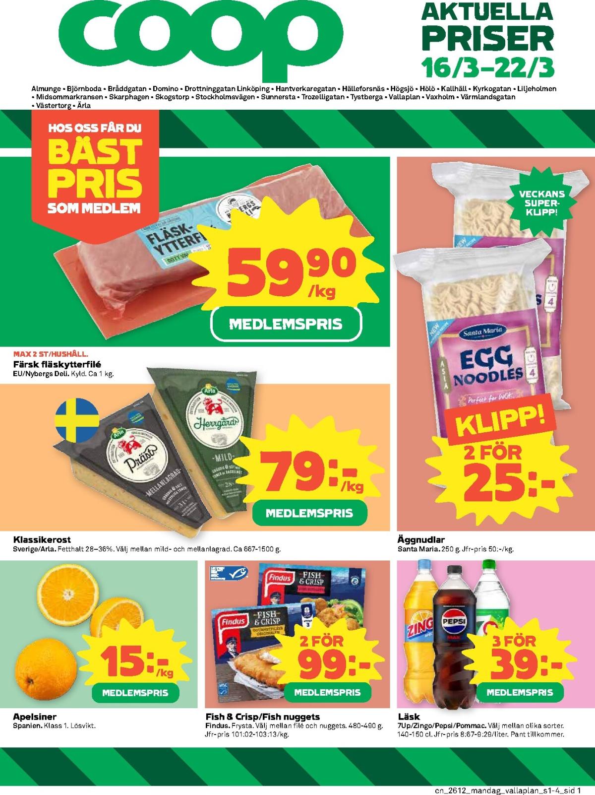 Coop-reklambladet giltigt från 16/03/2026 - 22/03/2026