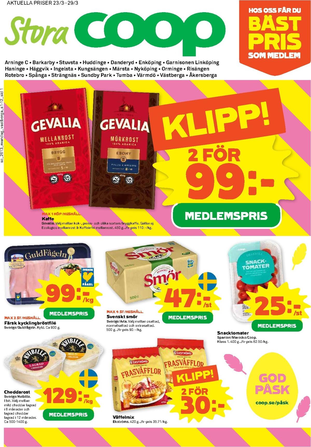 Stora Coop-reklambladet giltigt från 23/03/2026 - 29/03/2026