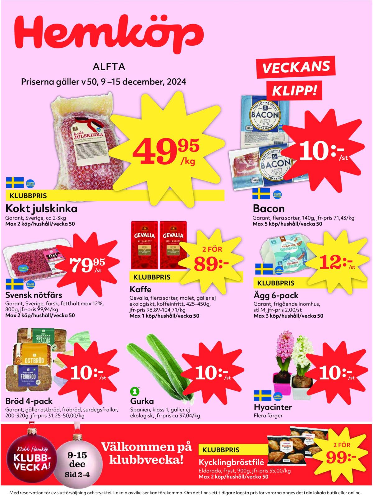 Hemköp-reklambladet giltigt från 09/12 - 15/12